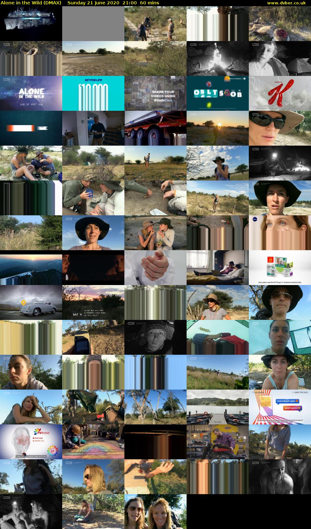 Alone in the Wild (DMAX) Sunday 21 June 2020 21:00 - 22:00