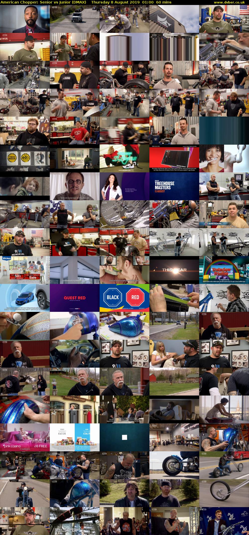 American Chopper: Senior vs Junior (DMAX) Thursday 8 August 2019 01:00 - 02:00
