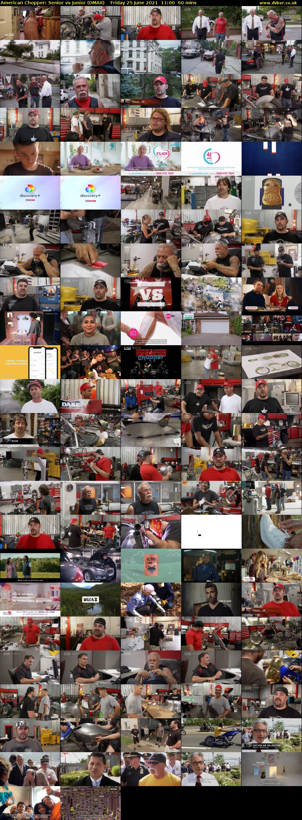 American Chopper: Senior vs Junior (DMAX) Friday 25 June 2021 11:00 - 12:00