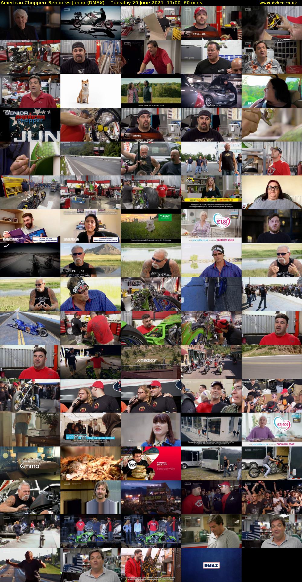 American Chopper: Senior vs Junior (DMAX) Tuesday 29 June 2021 11:00 - 12:00