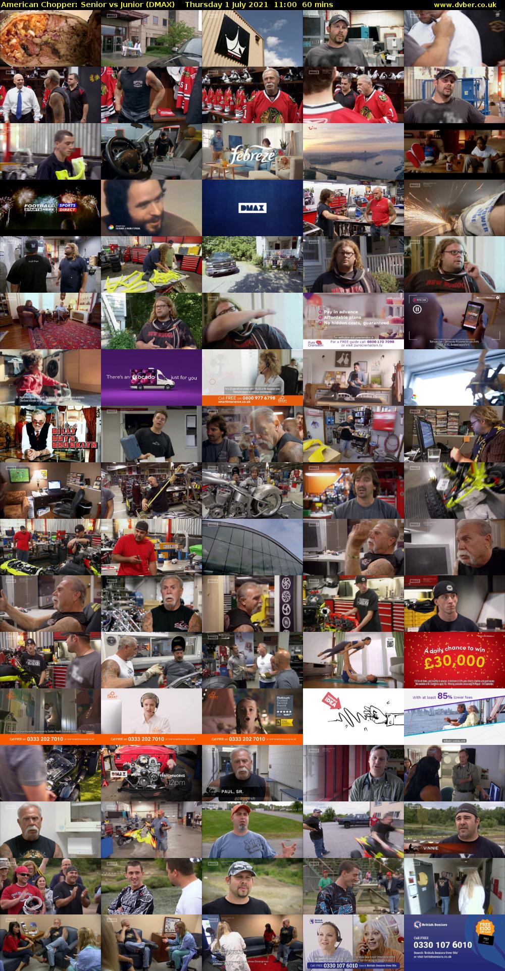 American Chopper: Senior vs Junior (DMAX) Thursday 1 July 2021 11:00 - 12:00