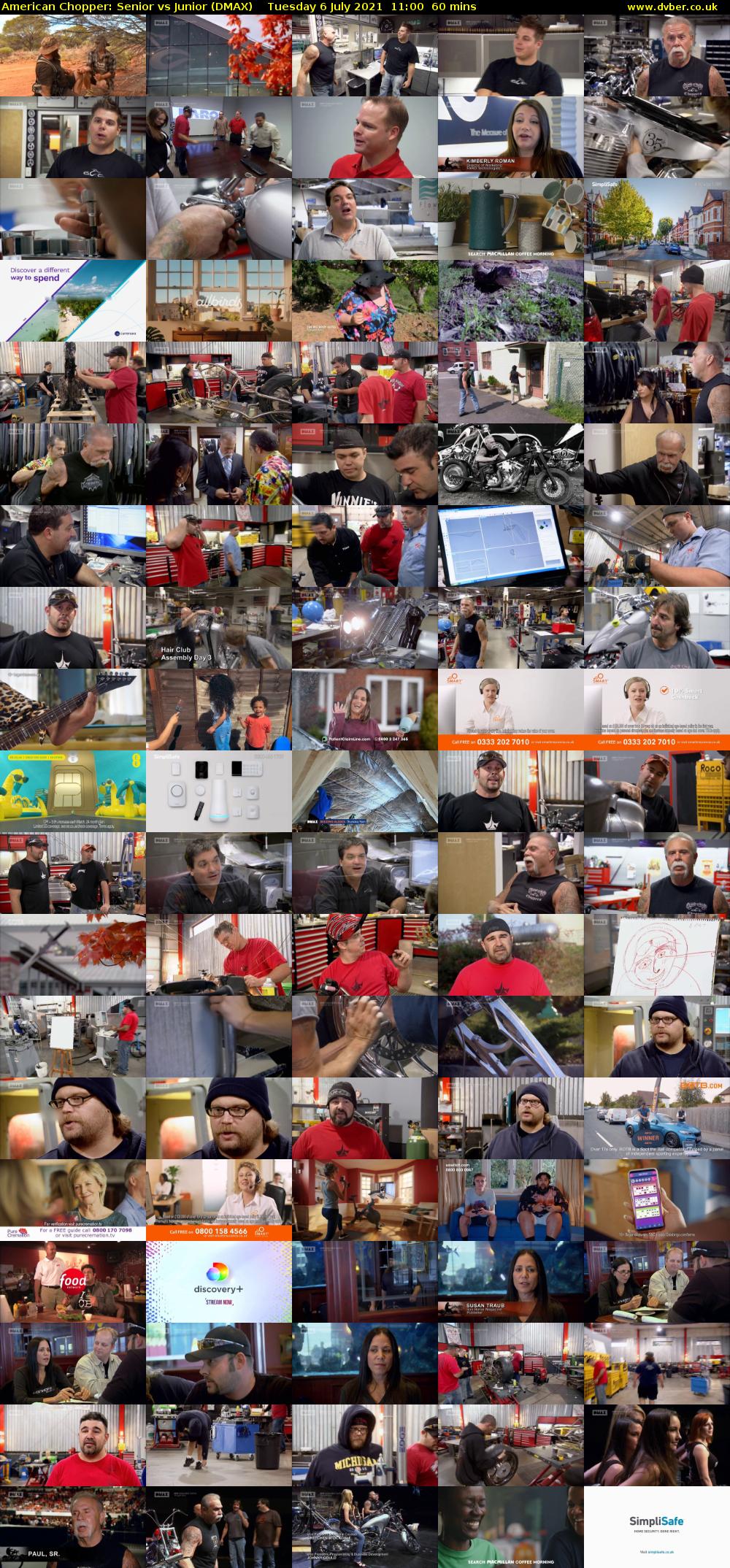 American Chopper: Senior vs Junior (DMAX) Tuesday 6 July 2021 11:00 - 12:00