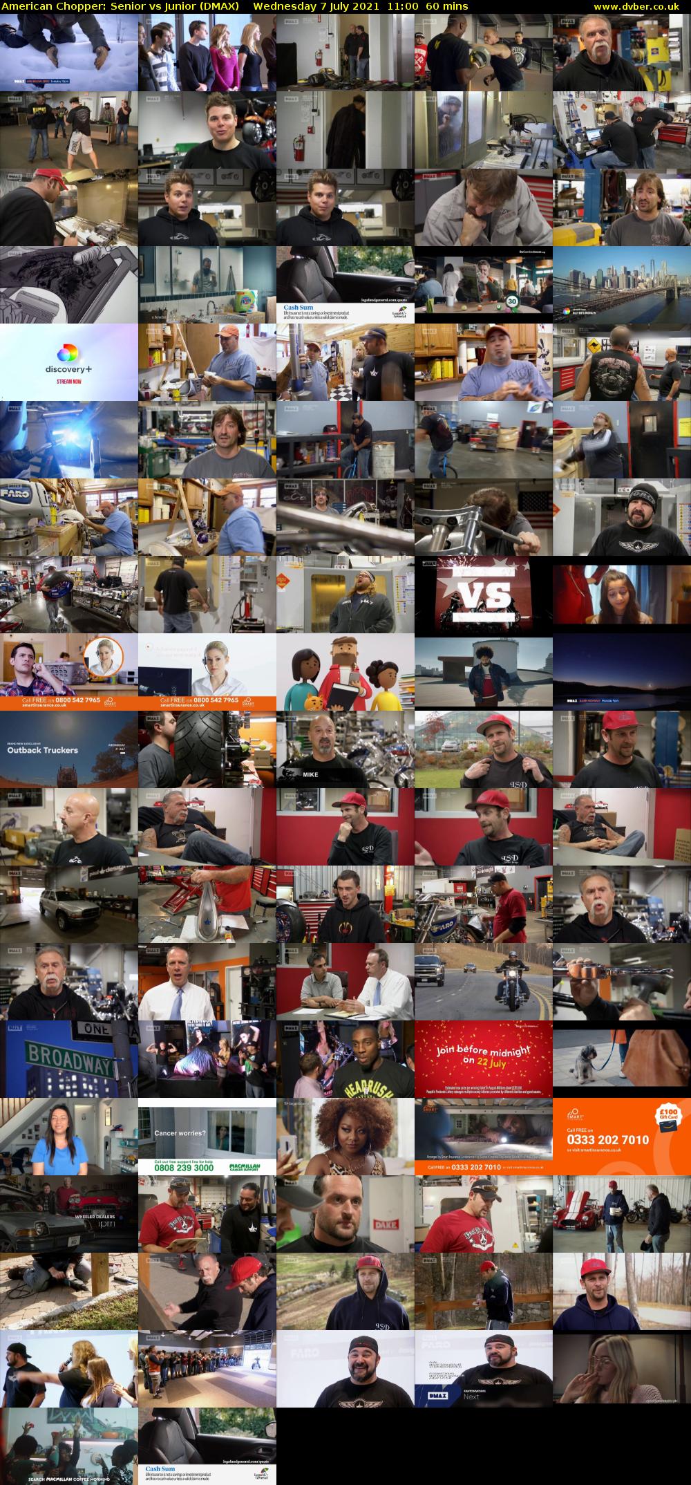American Chopper: Senior vs Junior (DMAX) Wednesday 7 July 2021 11:00 - 12:00