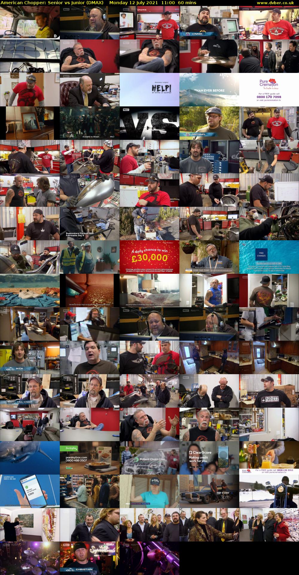 American Chopper: Senior vs Junior (DMAX) Monday 12 July 2021 11:00 - 12:00