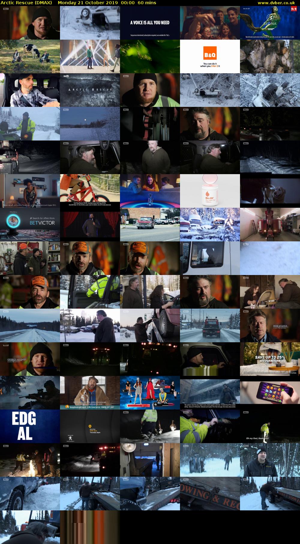 Arctic Rescue (DMAX) Monday 21 October 2019 00:00 - 01:00
