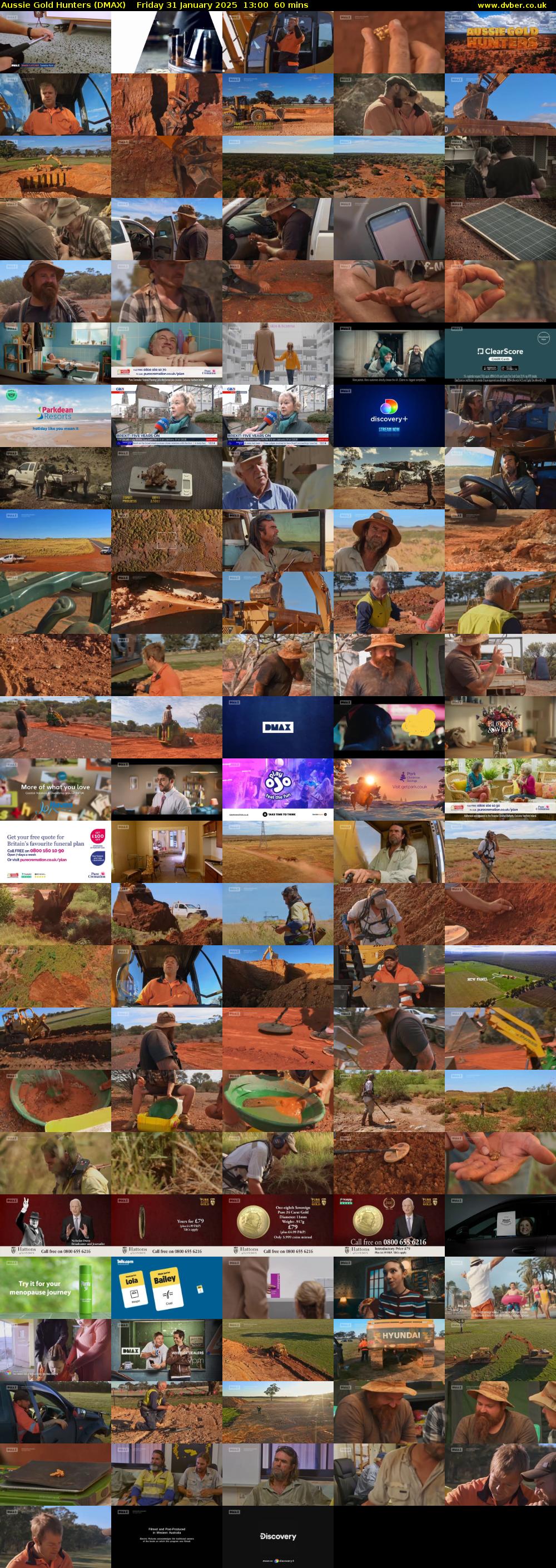 Aussie Gold Hunters (DMAX) Friday 31 January 2025 13:00 - 14:00