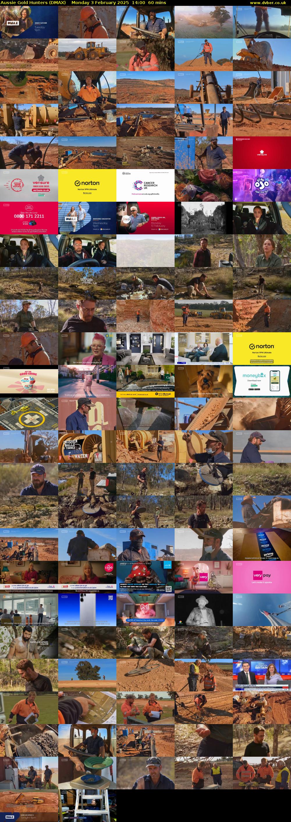 Aussie Gold Hunters (DMAX) Monday 3 February 2025 14:00 - 15:00