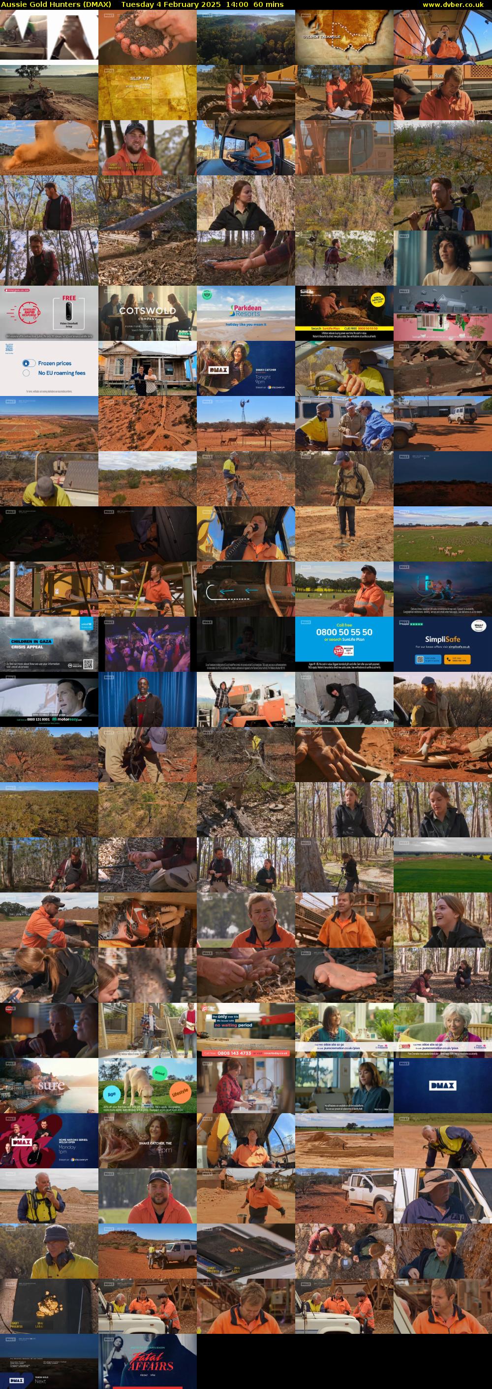 Aussie Gold Hunters (DMAX) Tuesday 4 February 2025 14:00 - 15:00