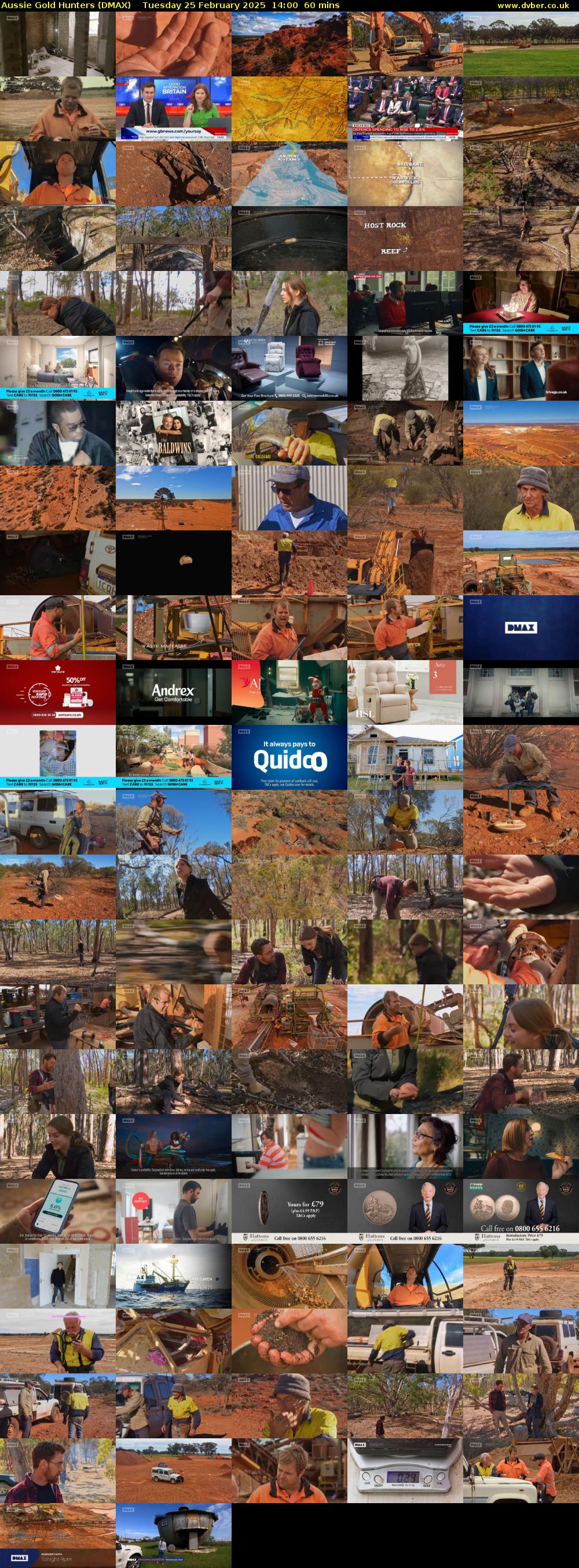 Aussie Gold Hunters (DMAX) Tuesday 25 February 2025 14:00 - 15:00