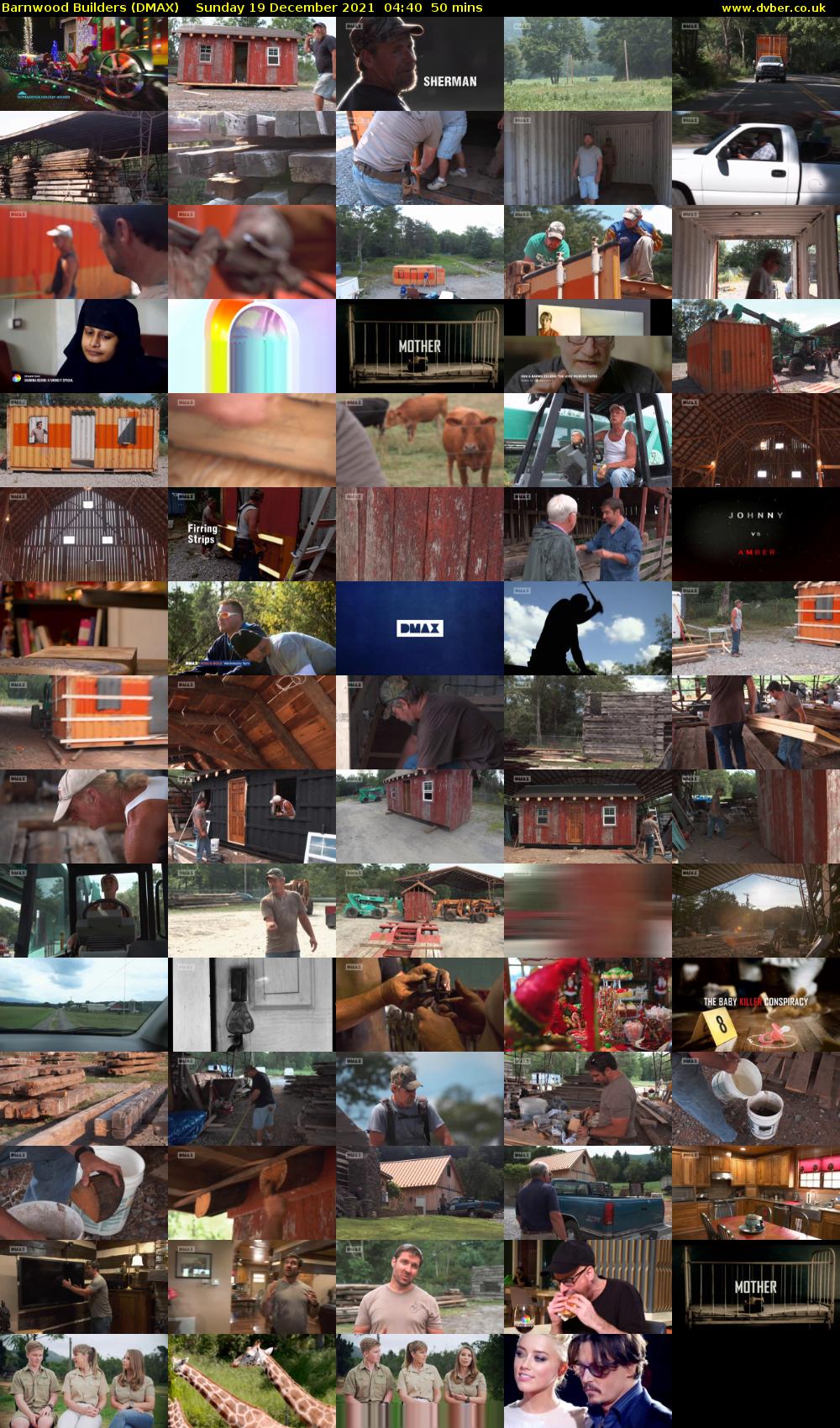 Barnwood Builders (DMAX) Sunday 19 December 2021 04:40 - 05:30