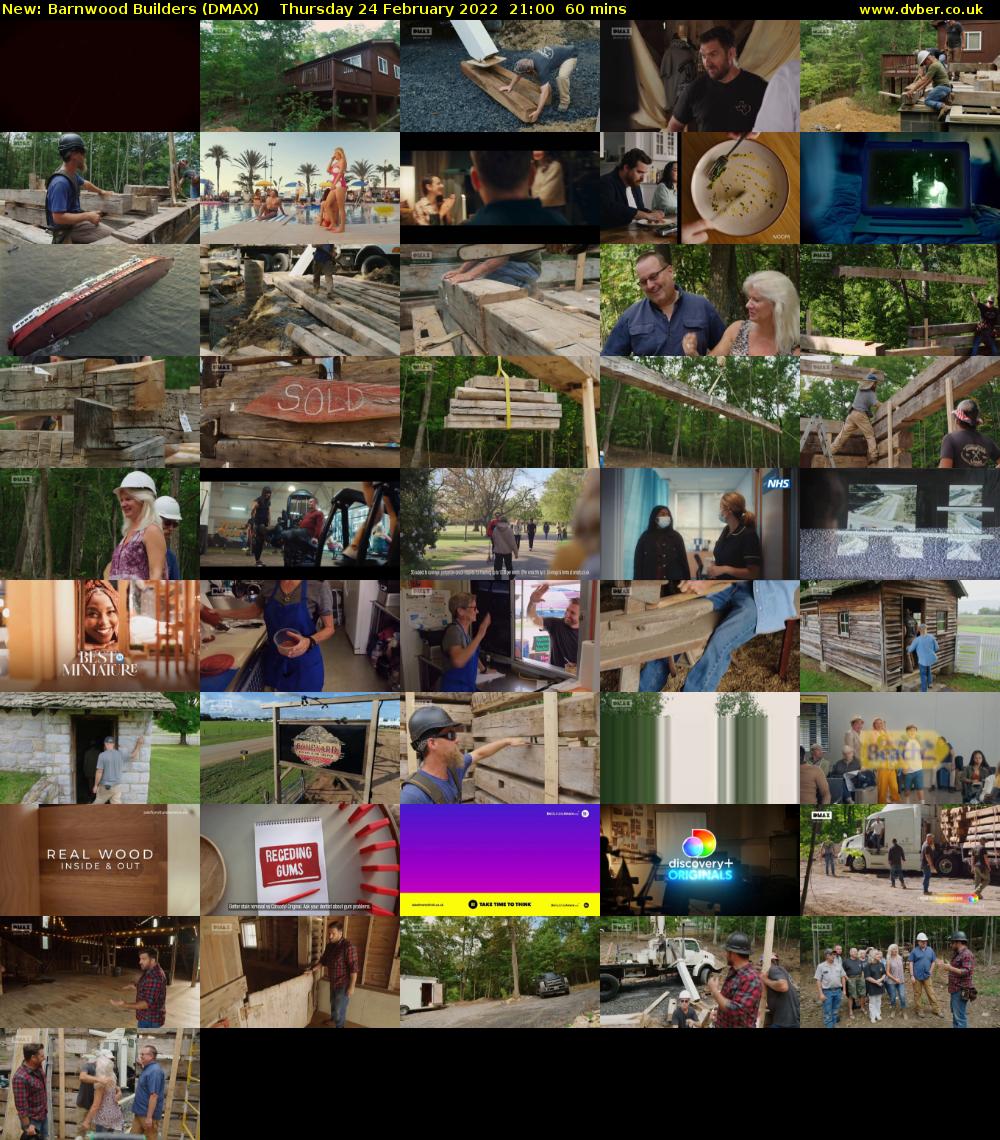 Barnwood Builders (DMAX) Thursday 24 February 2022 21:00 - 22:00