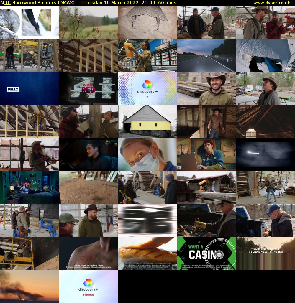 Barnwood Builders (DMAX) Thursday 10 March 2022 21:00 - 22:00