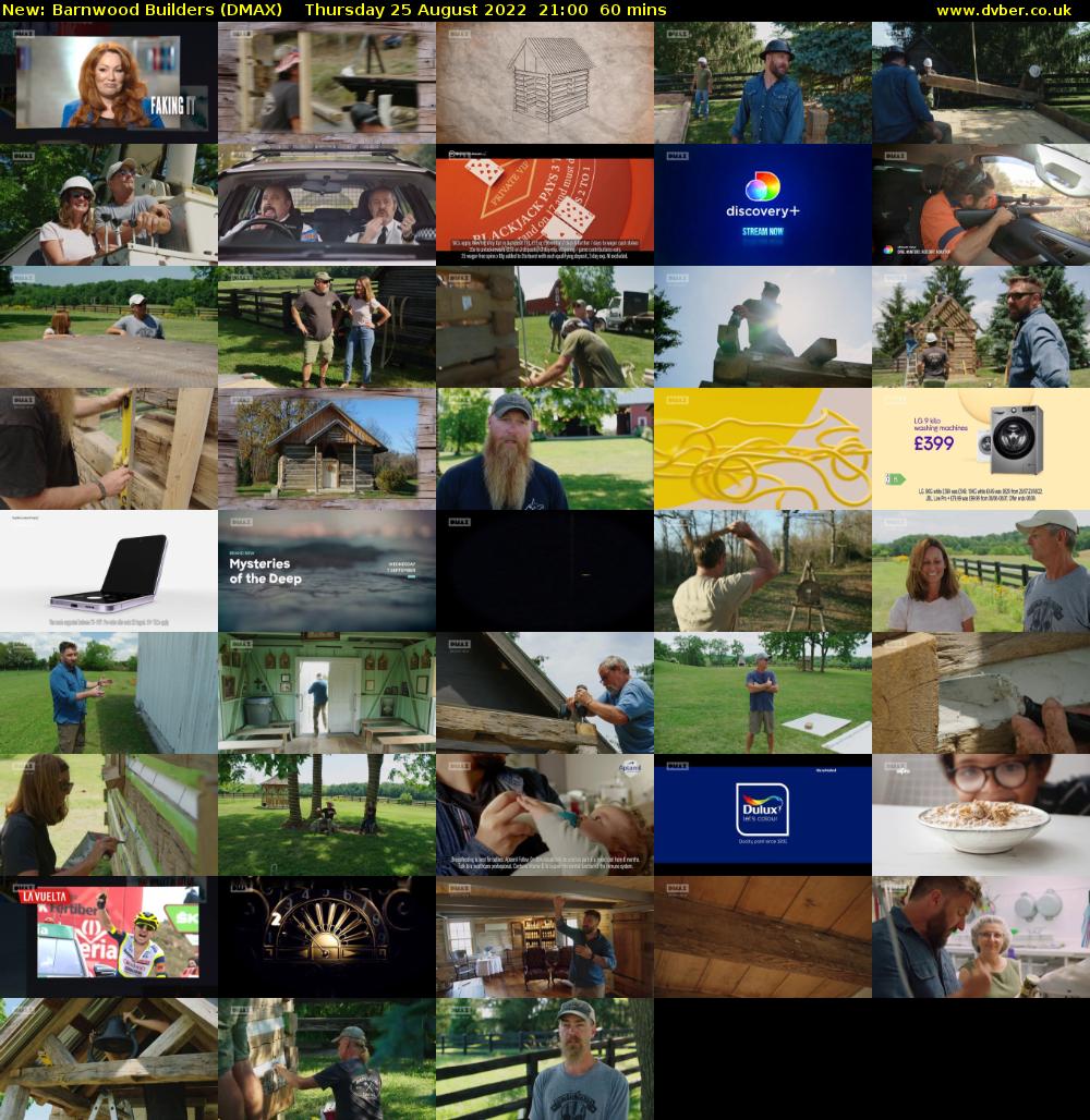 Barnwood Builders (DMAX) Thursday 25 August 2022 21:00 - 22:00