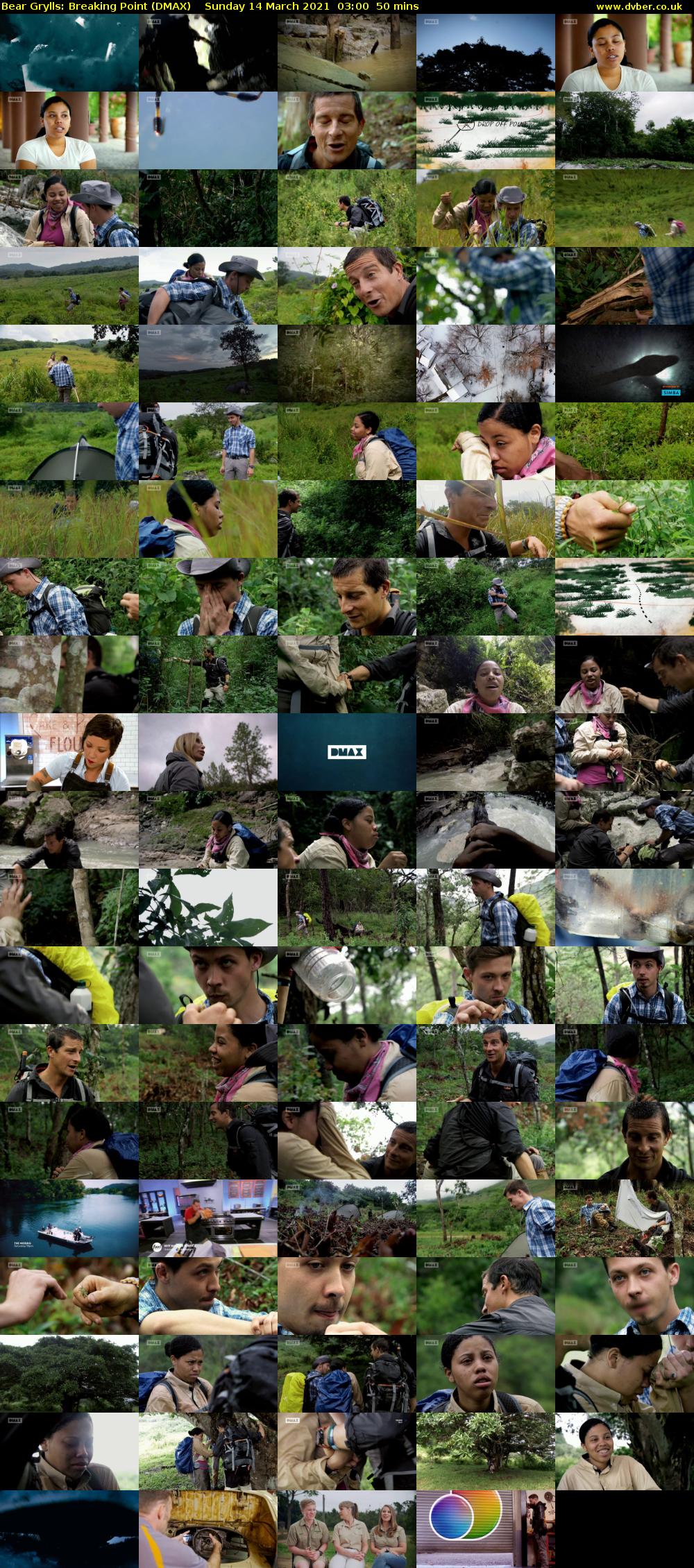 Bear Grylls: Breaking Point (DMAX) Sunday 14 March 2021 03:00 - 03:50
