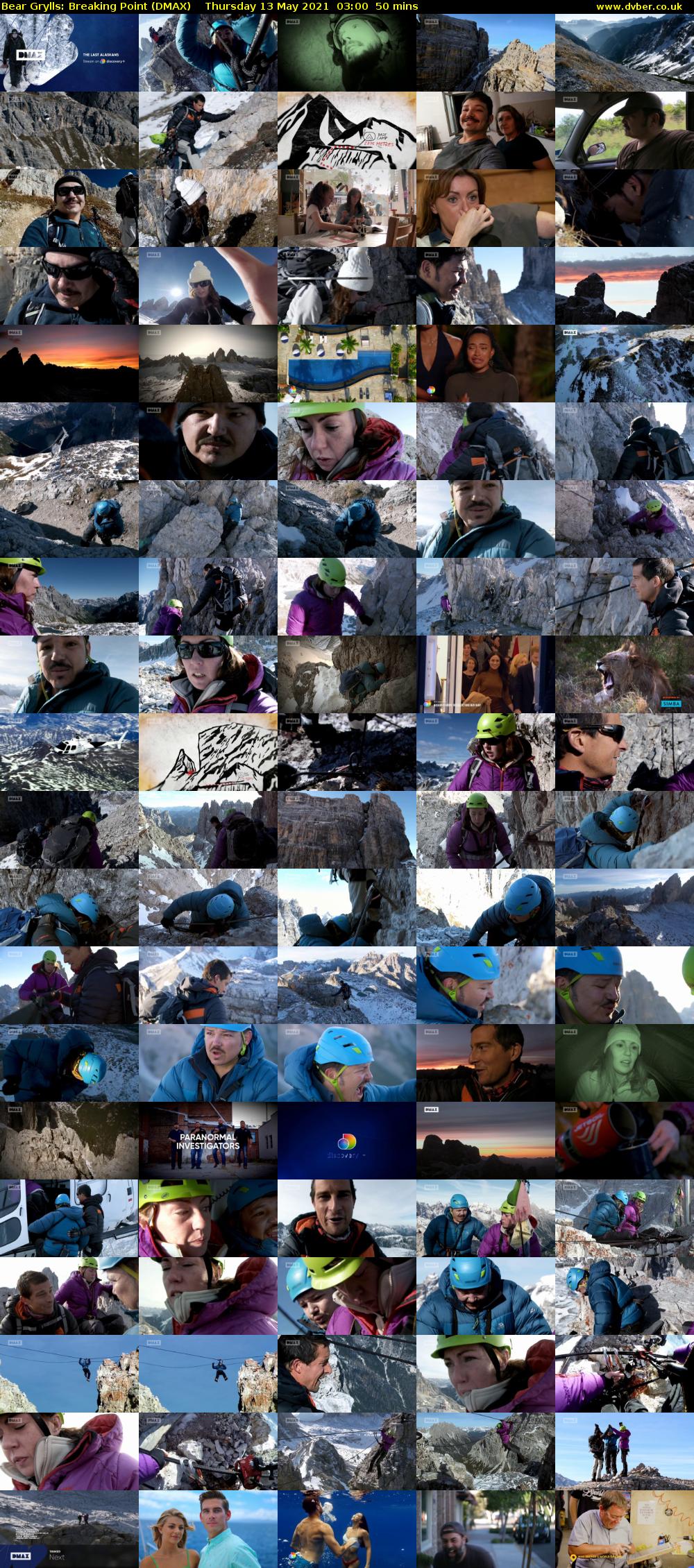 Bear Grylls: Breaking Point (DMAX) Thursday 13 May 2021 03:00 - 03:50