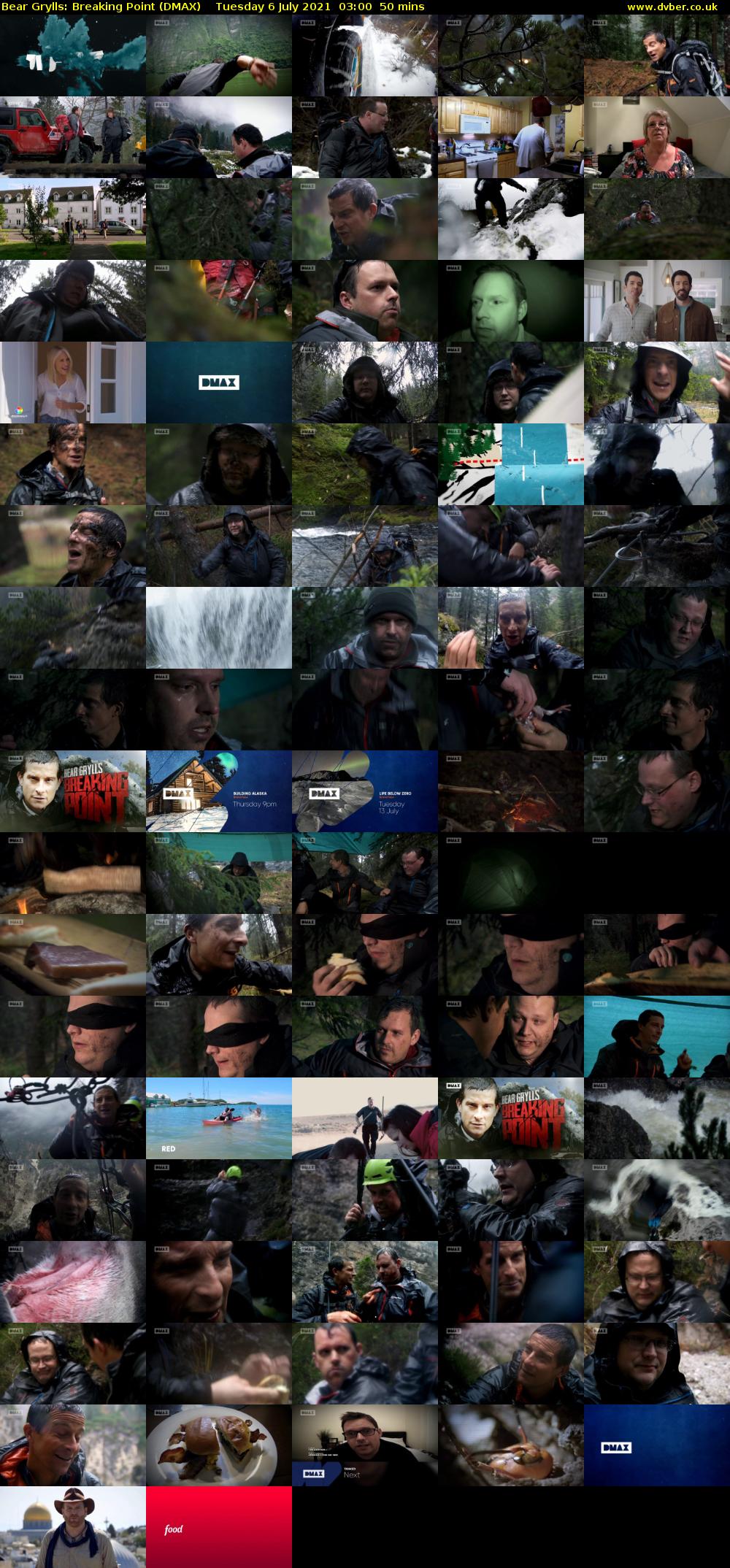 Bear Grylls: Breaking Point (DMAX) Tuesday 6 July 2021 03:00 - 03:50