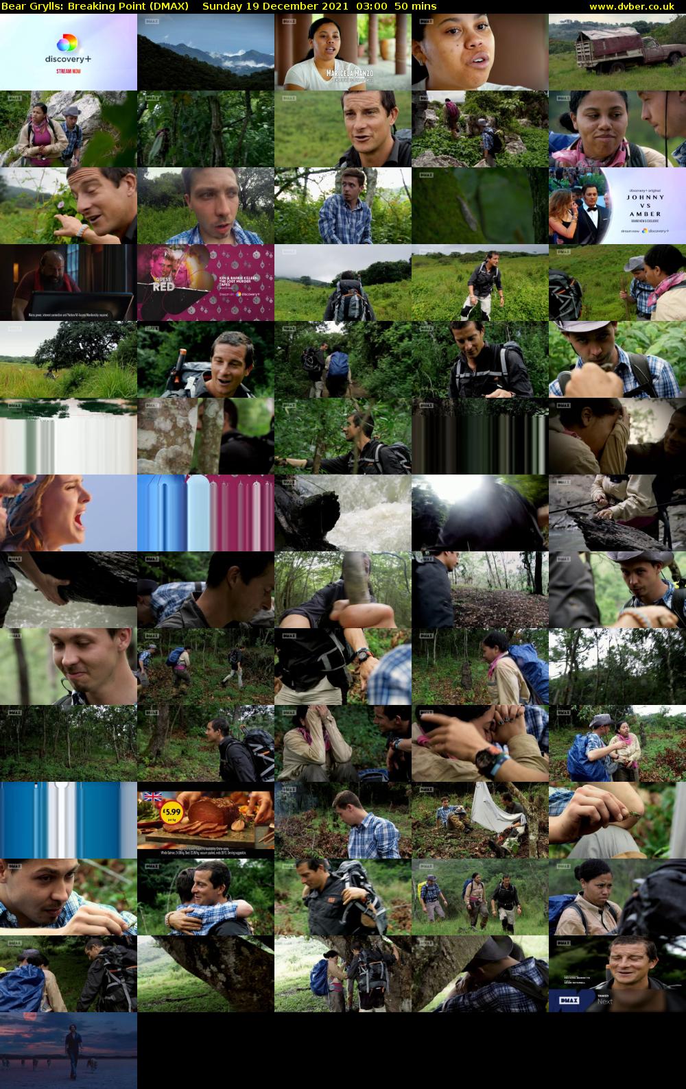 Bear Grylls: Breaking Point (DMAX) Sunday 19 December 2021 03:00 - 03:50