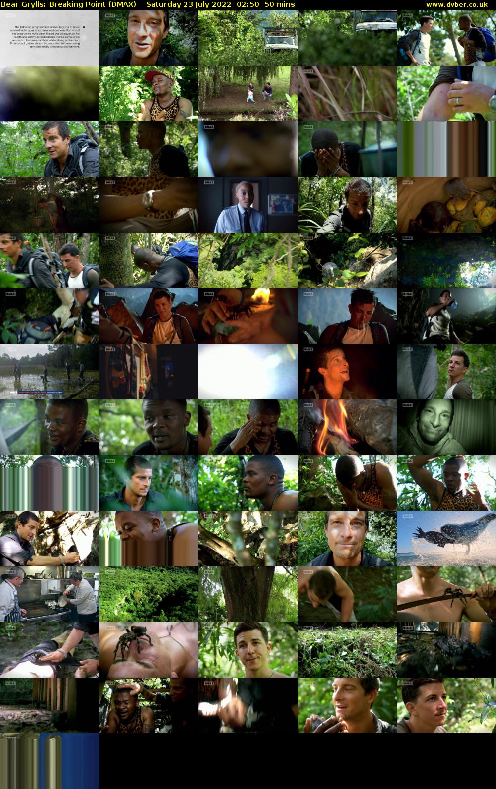 Bear Grylls: Breaking Point (DMAX) Saturday 23 July 2022 02:50 - 03:40