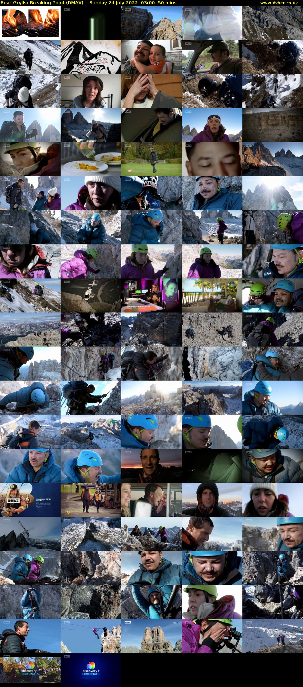 Bear Grylls: Breaking Point (DMAX) Sunday 24 July 2022 03:00 - 03:50