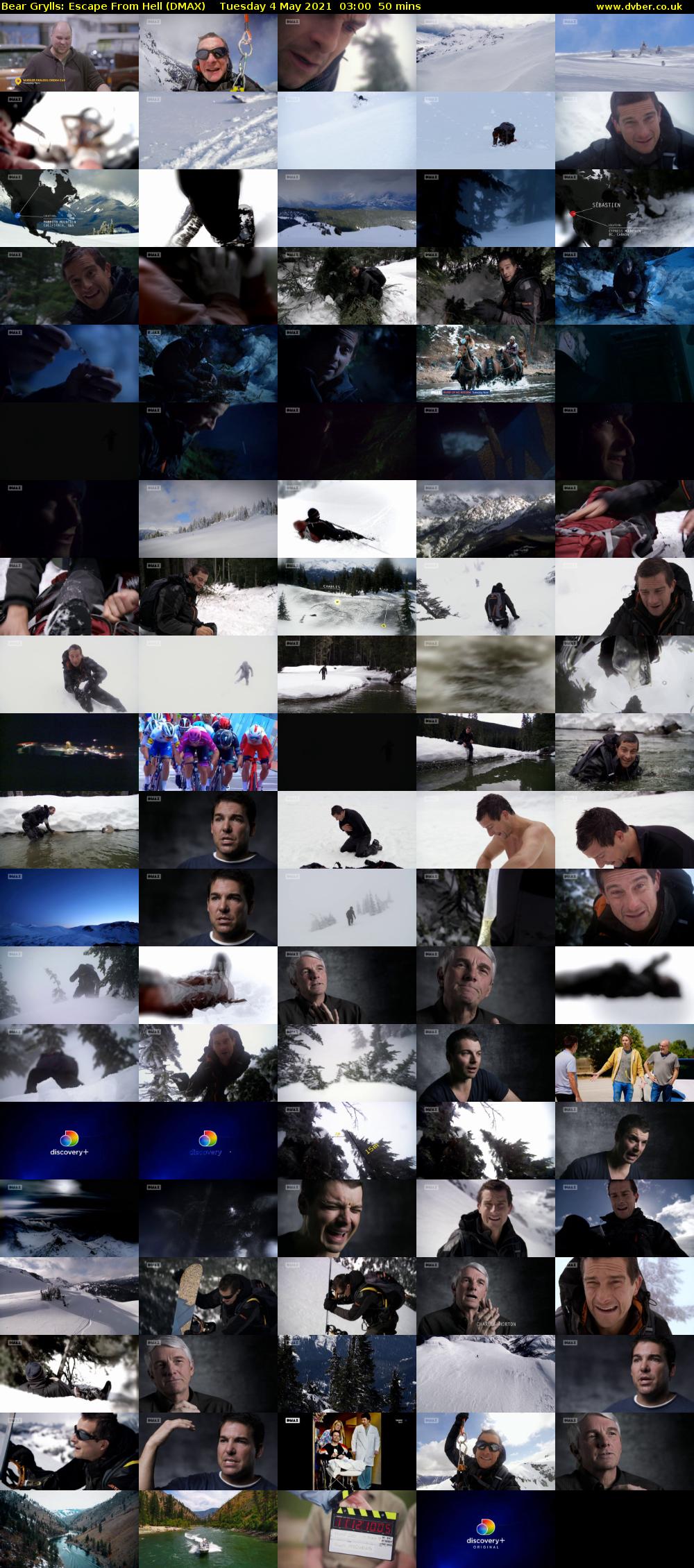 Bear Grylls: Escape From Hell (DMAX) Tuesday 4 May 2021 03:00 - 03:50