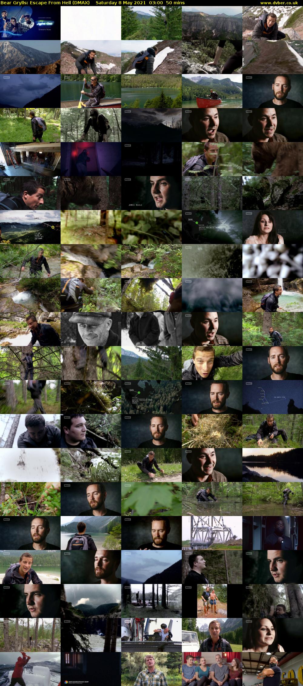 Bear Grylls: Escape From Hell (DMAX) Saturday 8 May 2021 03:00 - 03:50
