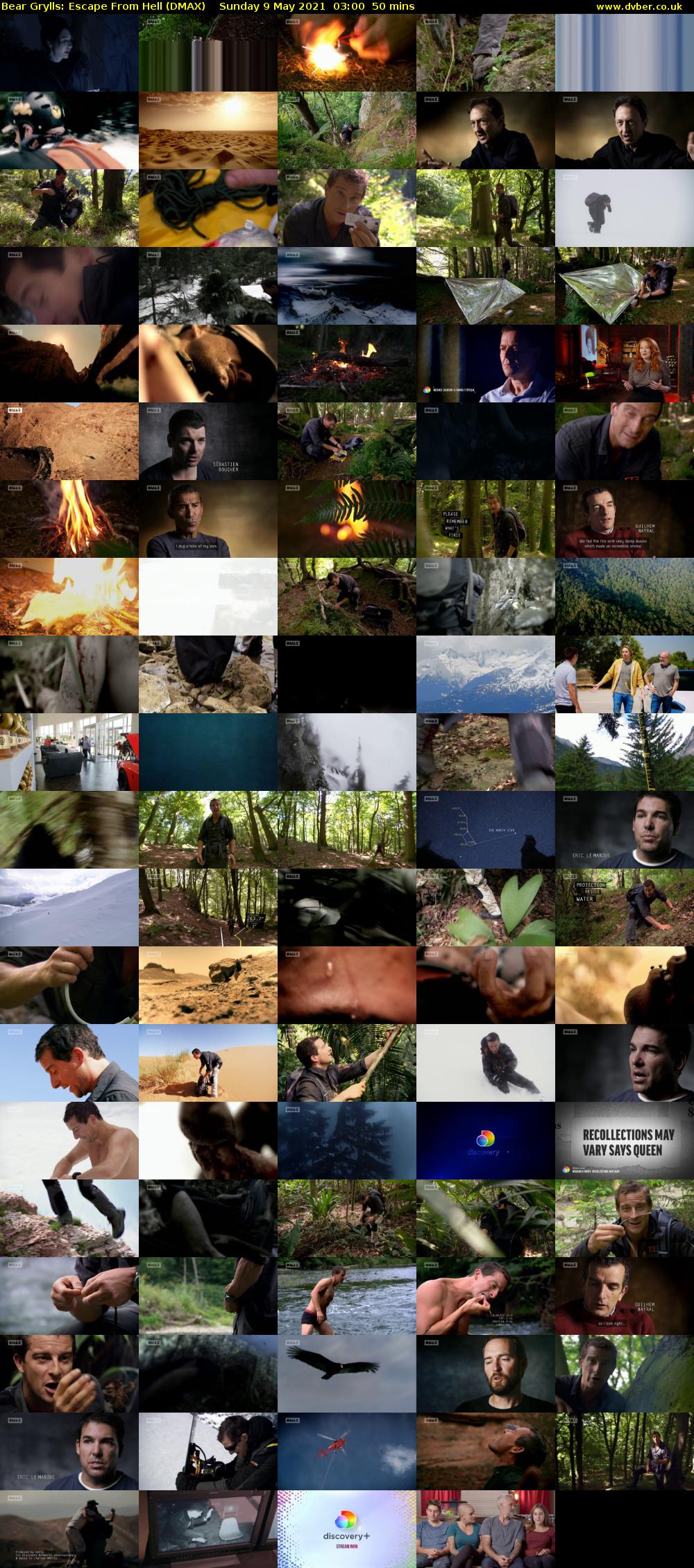 Bear Grylls: Escape From Hell (DMAX) Sunday 9 May 2021 03:00 - 03:50