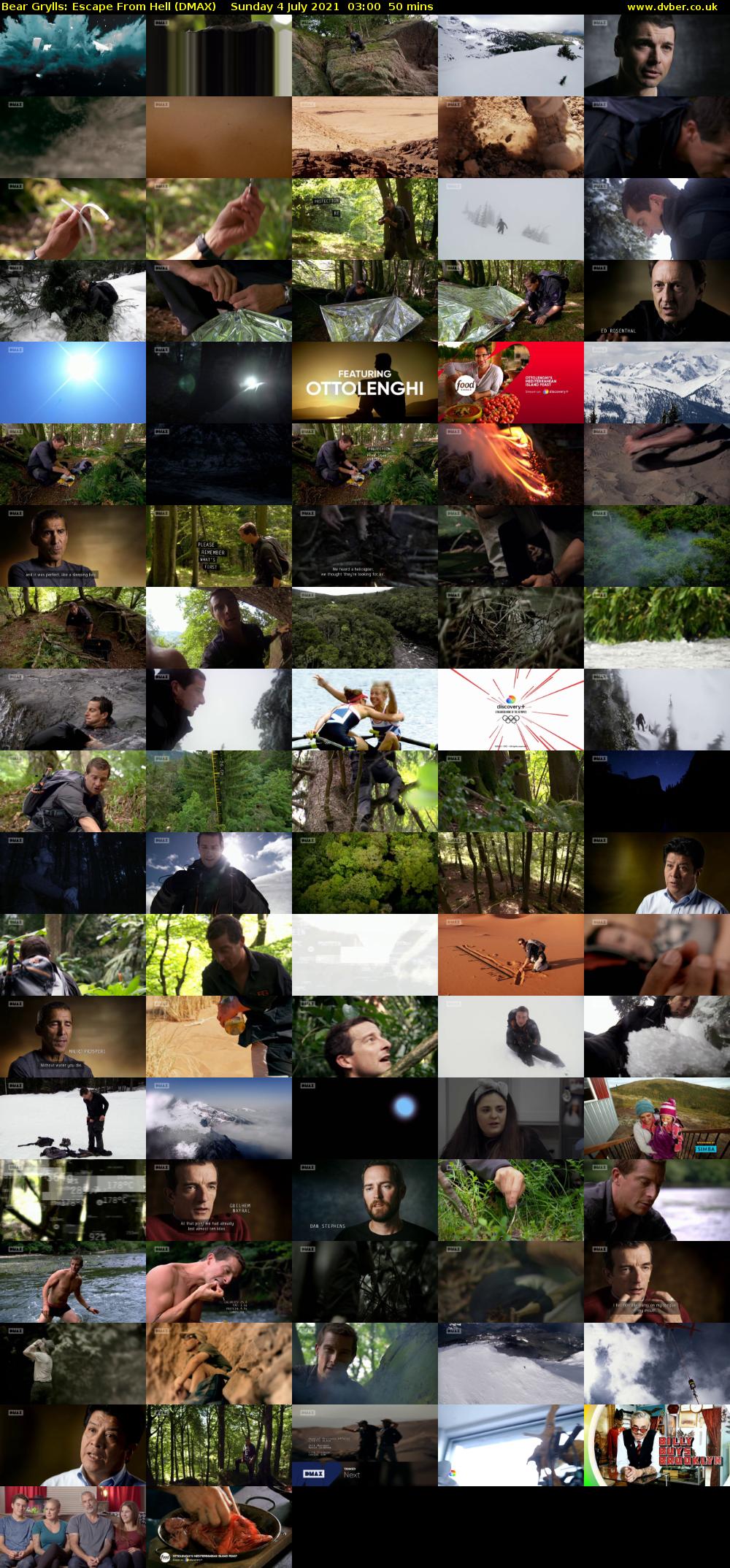 Bear Grylls: Escape From Hell (DMAX) Sunday 4 July 2021 03:00 - 03:50