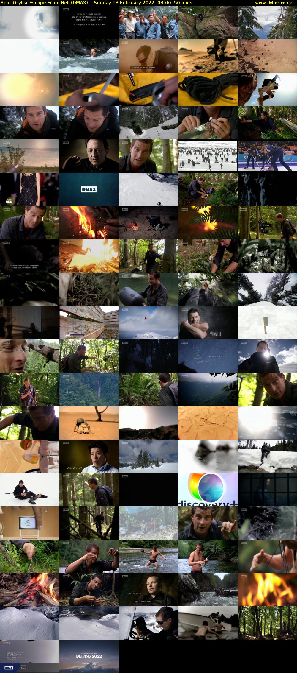 Bear Grylls: Escape From Hell (DMAX) Sunday 13 February 2022 03:00 - 03:50