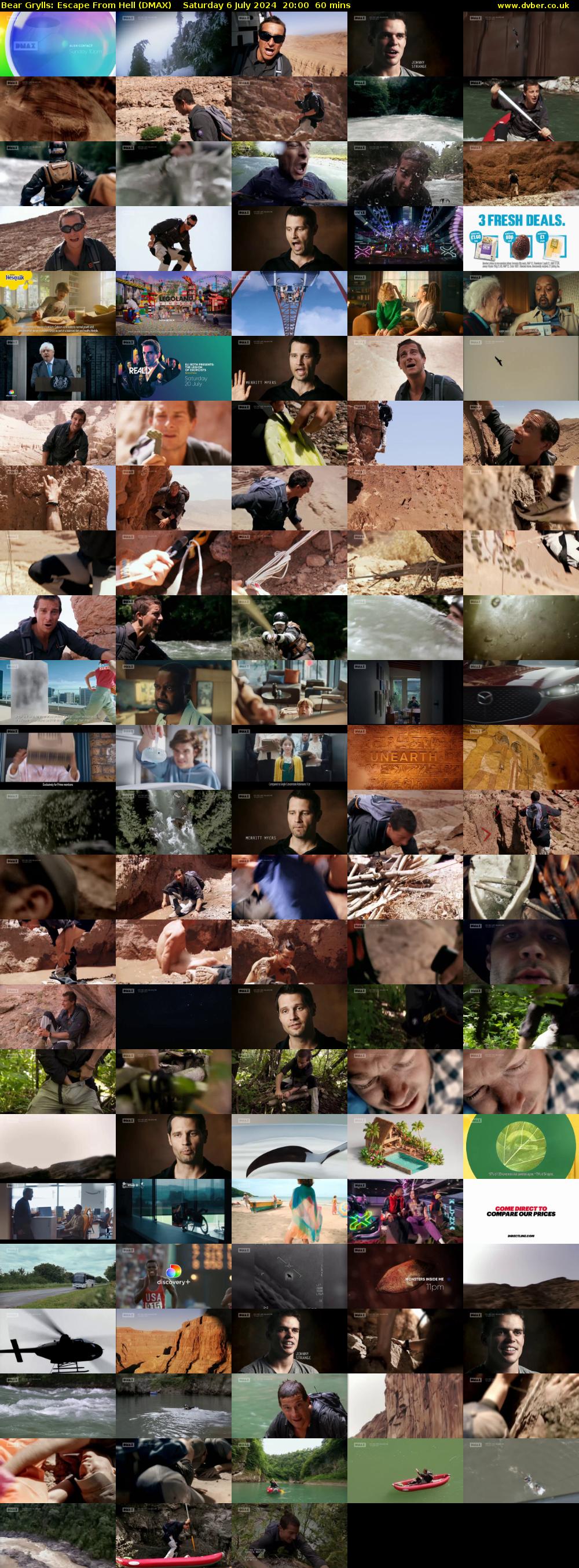 Bear Grylls: Escape From Hell (DMAX) Saturday 6 July 2024 20:00 - 21:00
