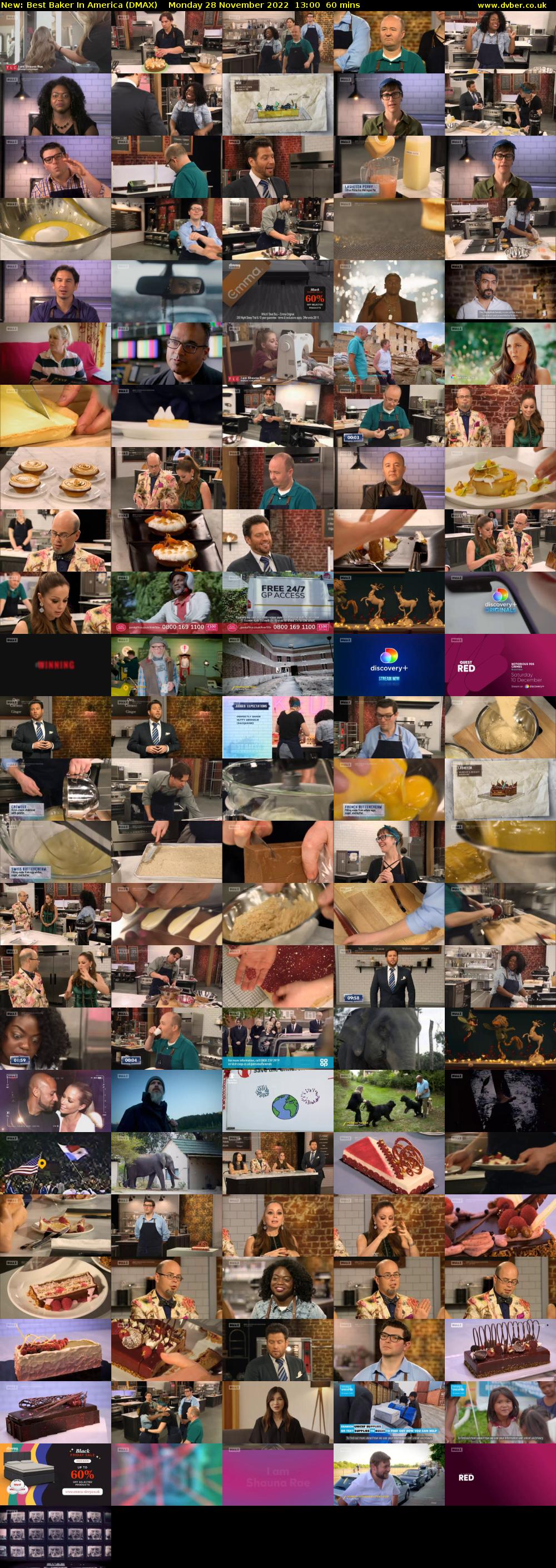 Best Baker In America (DMAX) Monday 28 November 2022 13:00 - 14:00