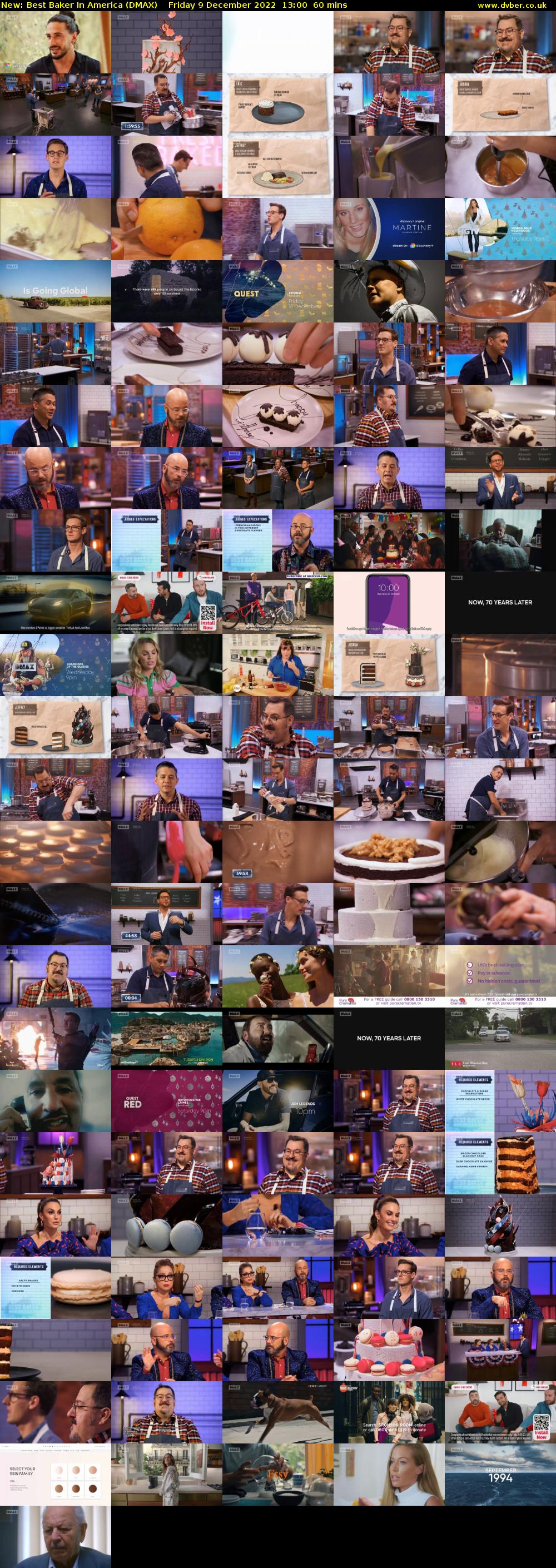 Best Baker In America (DMAX) Friday 9 December 2022 13:00 - 14:00