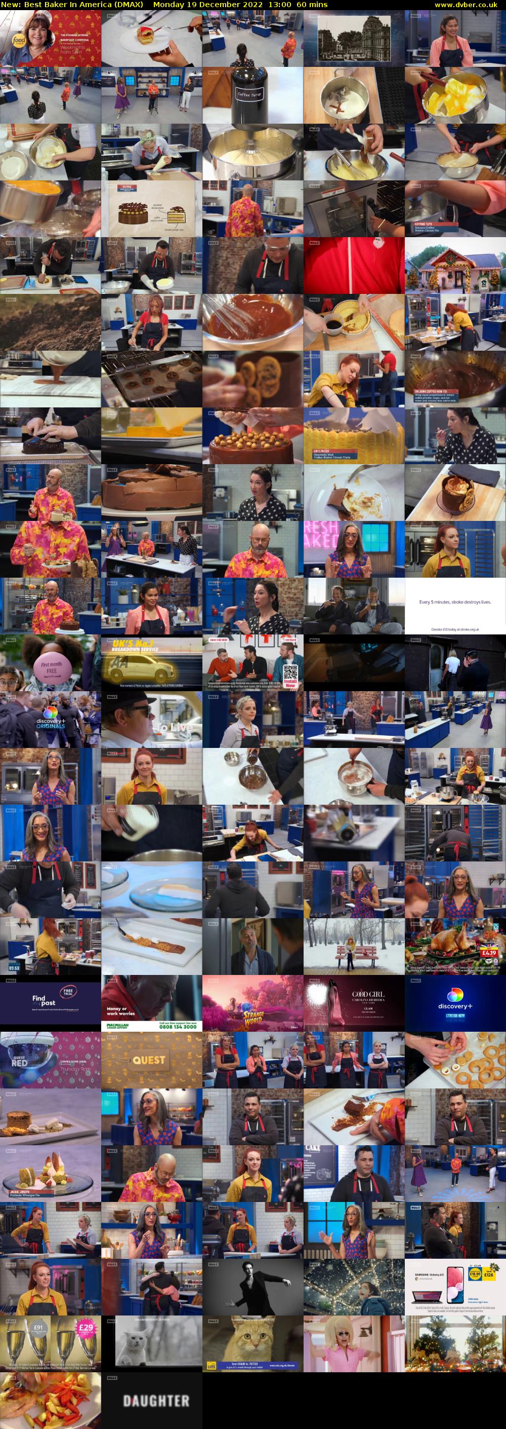 Best Baker In America (DMAX) Monday 19 December 2022 13:00 - 14:00