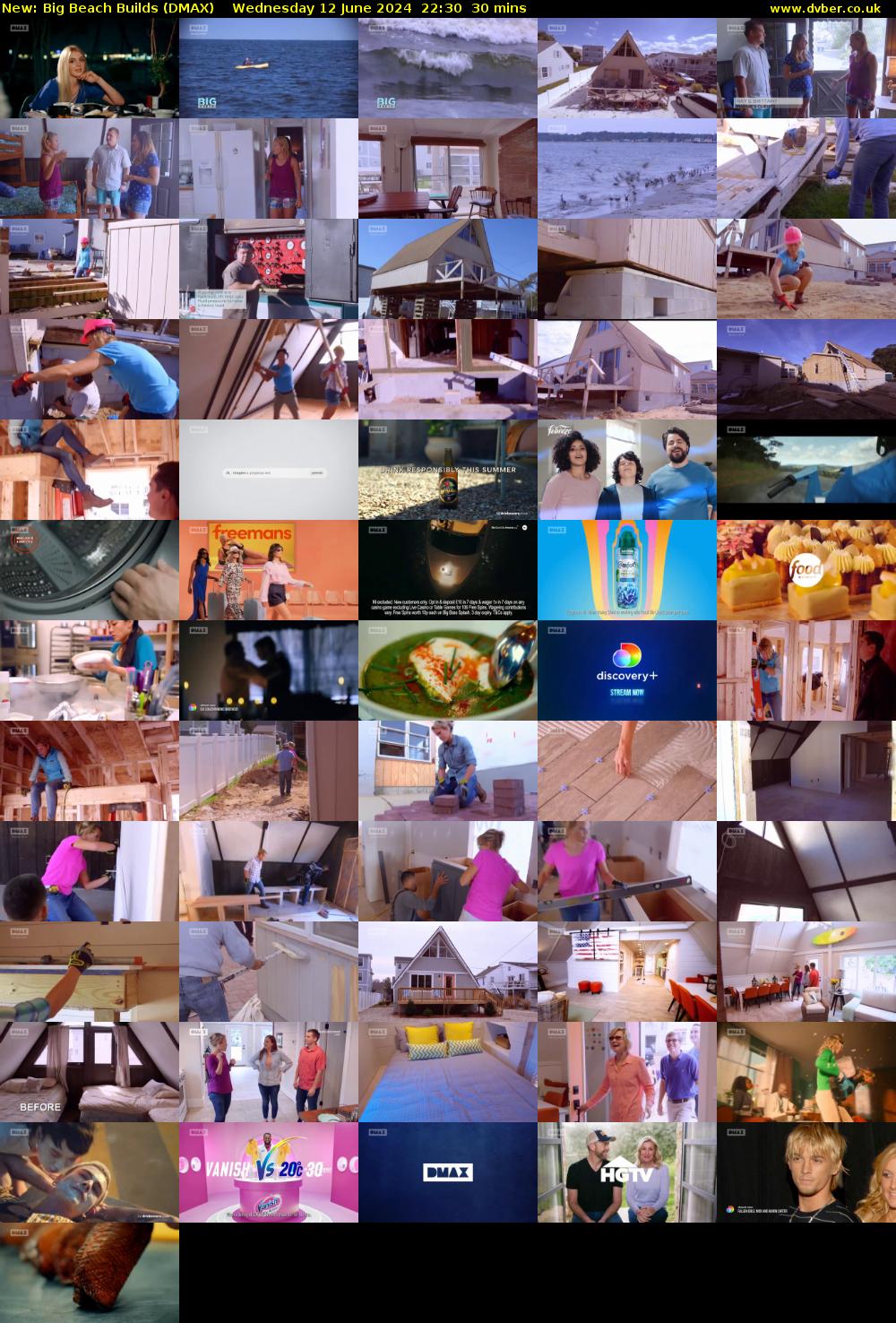 Big Beach Builds (DMAX) Wednesday 12 June 2024 22:30 - 23:00