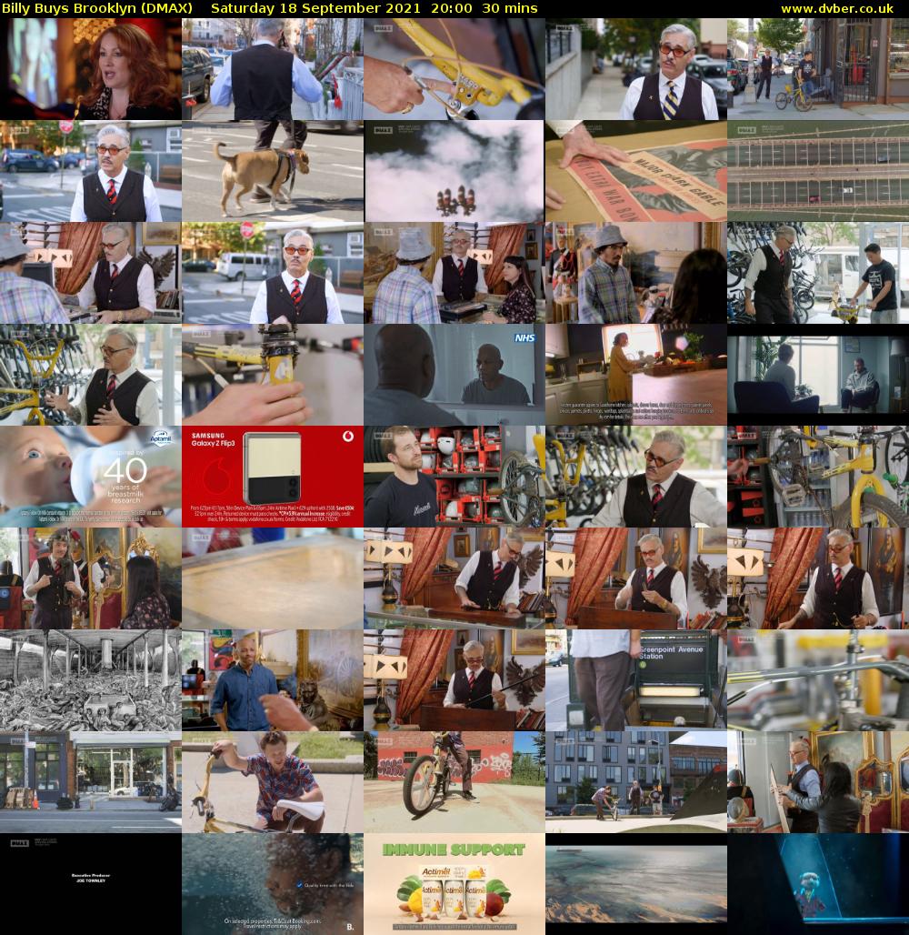 Billy Buys Brooklyn (DMAX) Saturday 18 September 2021 20:00 - 20:30