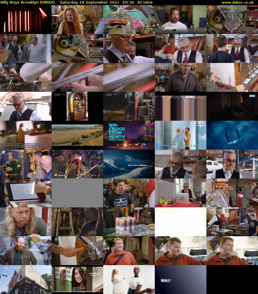 Billy Buys Brooklyn (DMAX) Saturday 18 September 2021 20:30 - 21:00