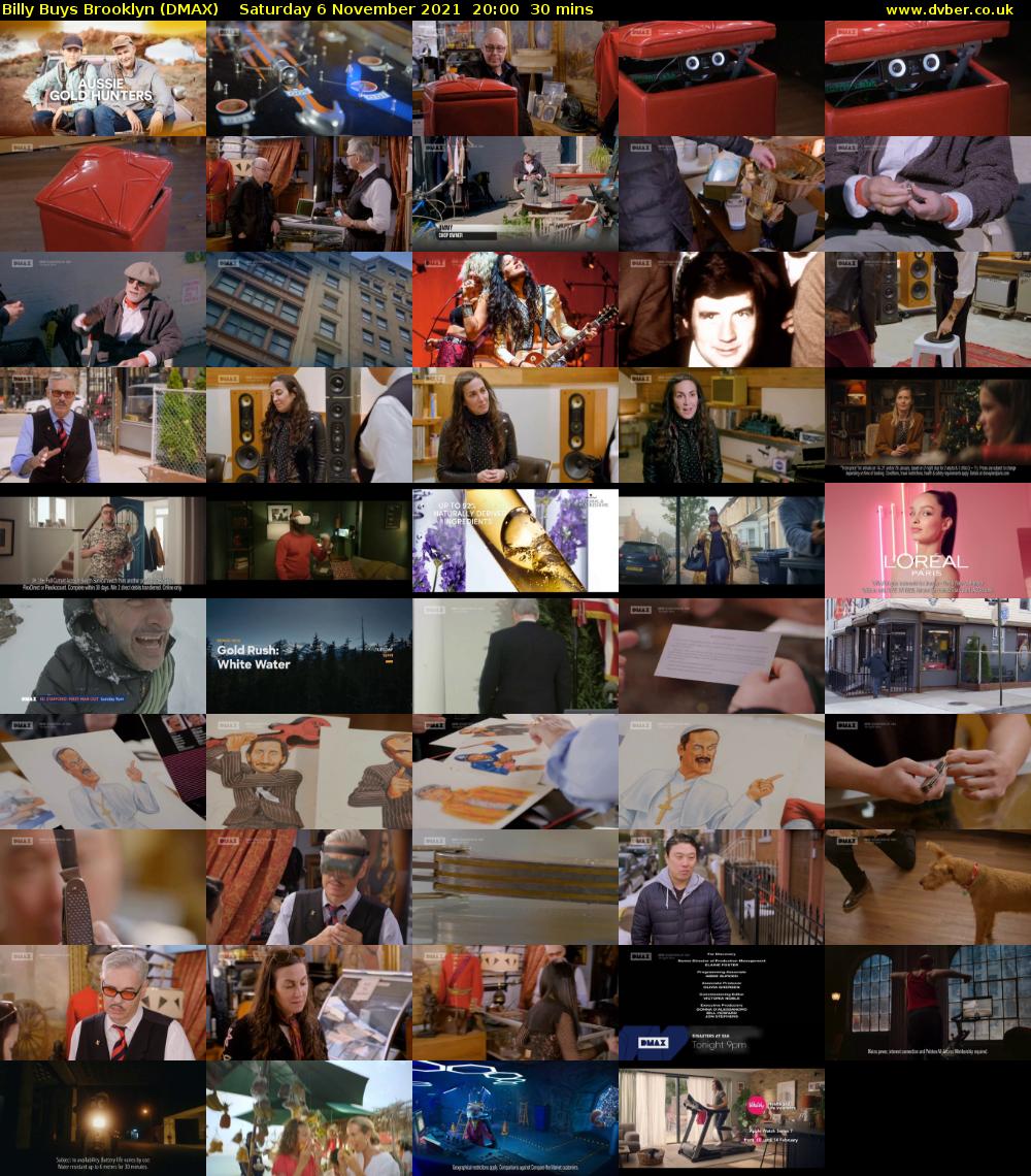 Billy Buys Brooklyn (DMAX) Saturday 6 November 2021 20:00 - 20:30