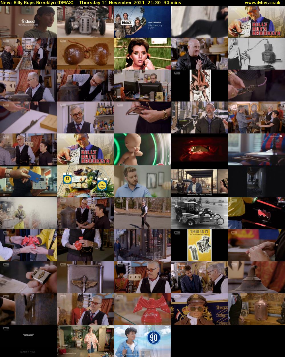 Billy Buys Brooklyn (DMAX) Thursday 11 November 2021 21:30 - 22:00