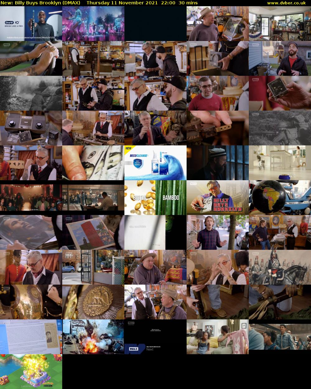 Billy Buys Brooklyn (DMAX) Thursday 11 November 2021 22:00 - 22:30