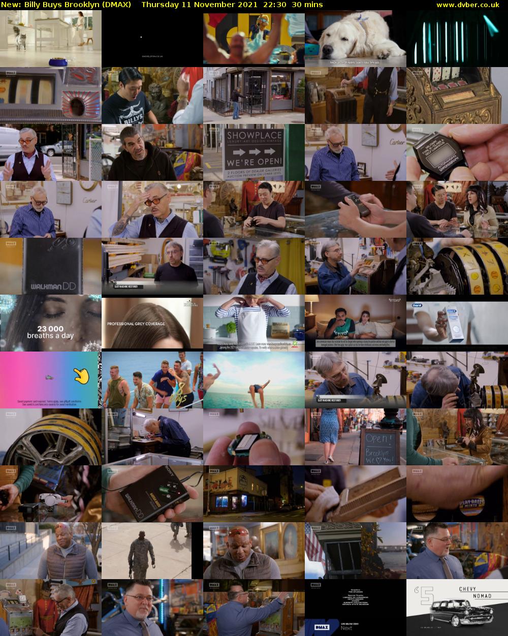 Billy Buys Brooklyn (DMAX) Thursday 11 November 2021 22:30 - 23:00