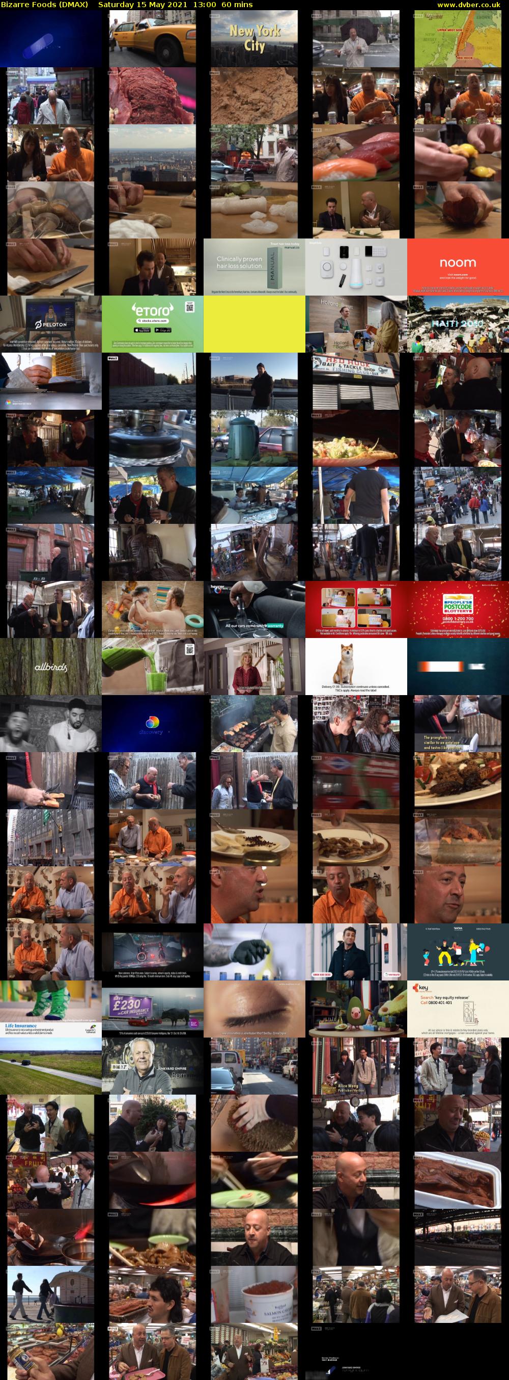 Bizarre Foods (DMAX) Saturday 15 May 2021 13:00 - 14:00