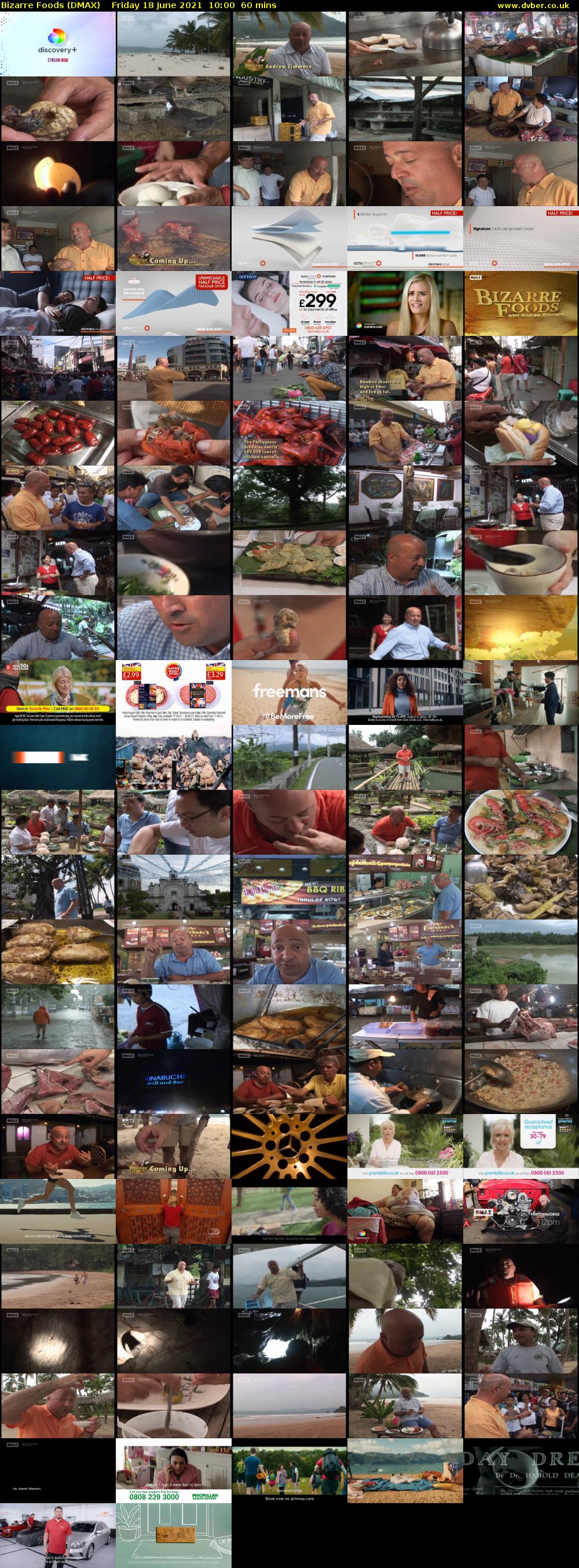 Bizarre Foods (DMAX) Friday 18 June 2021 10:00 - 11:00