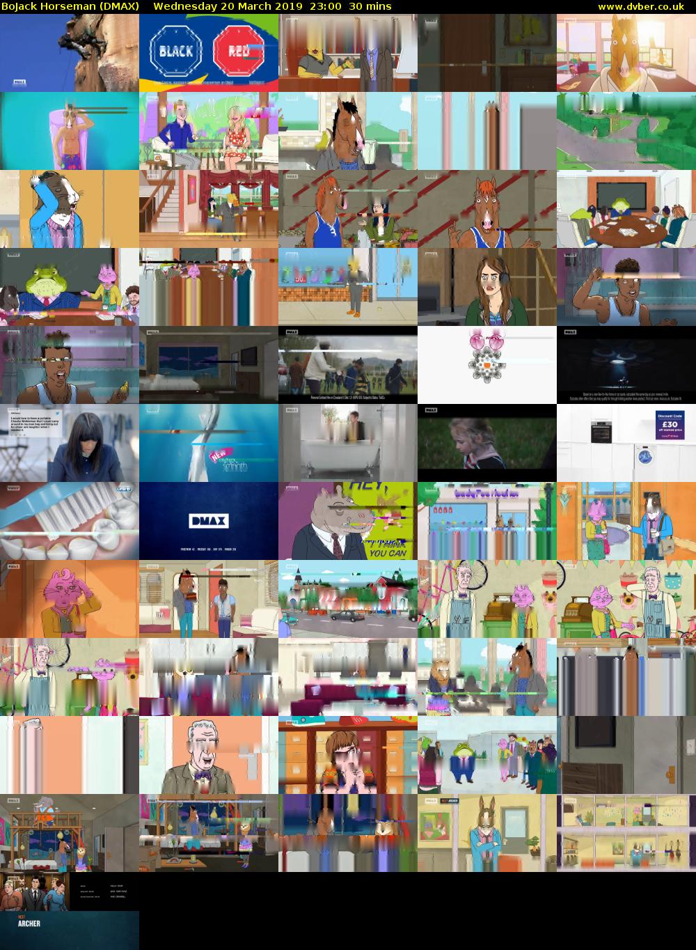 BoJack Horseman (DMAX) Wednesday 20 March 2019 23:00 - 23:30