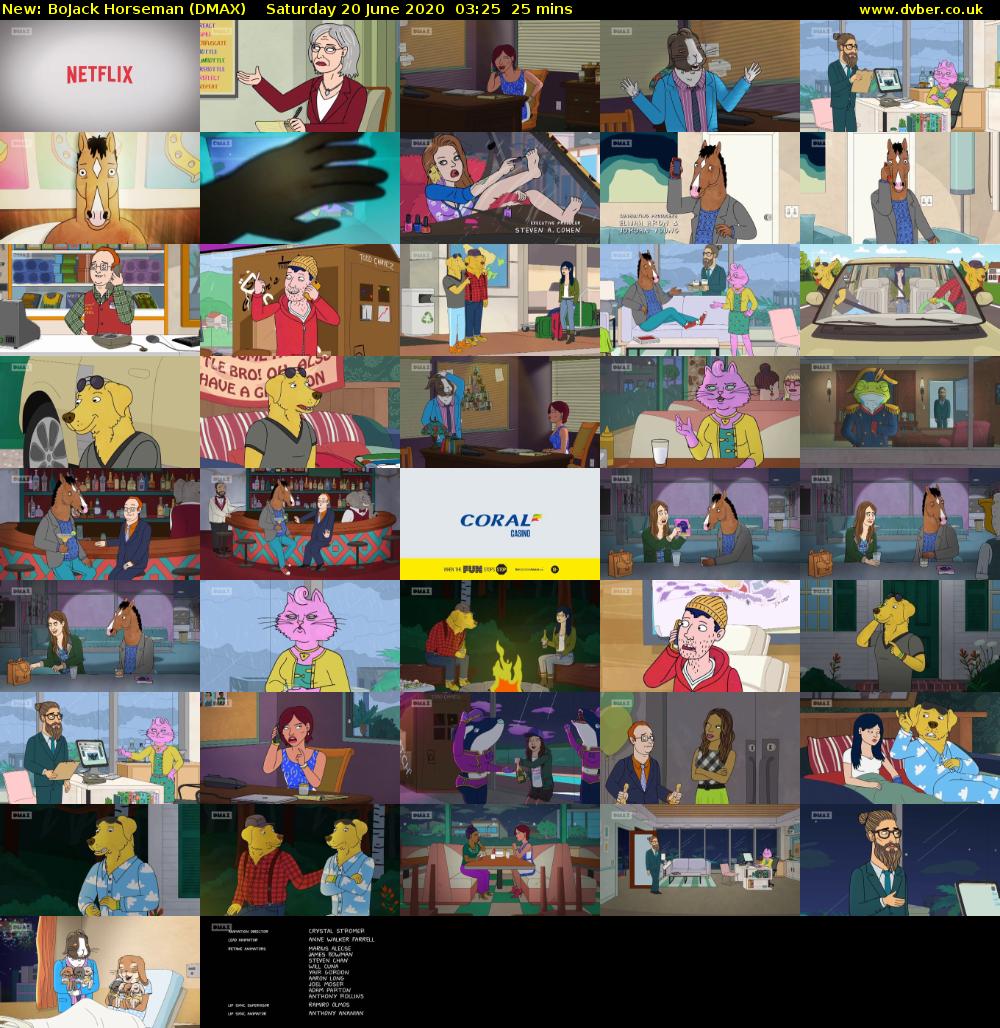 BoJack Horseman (DMAX) Saturday 20 June 2020 03:25 - 03:50