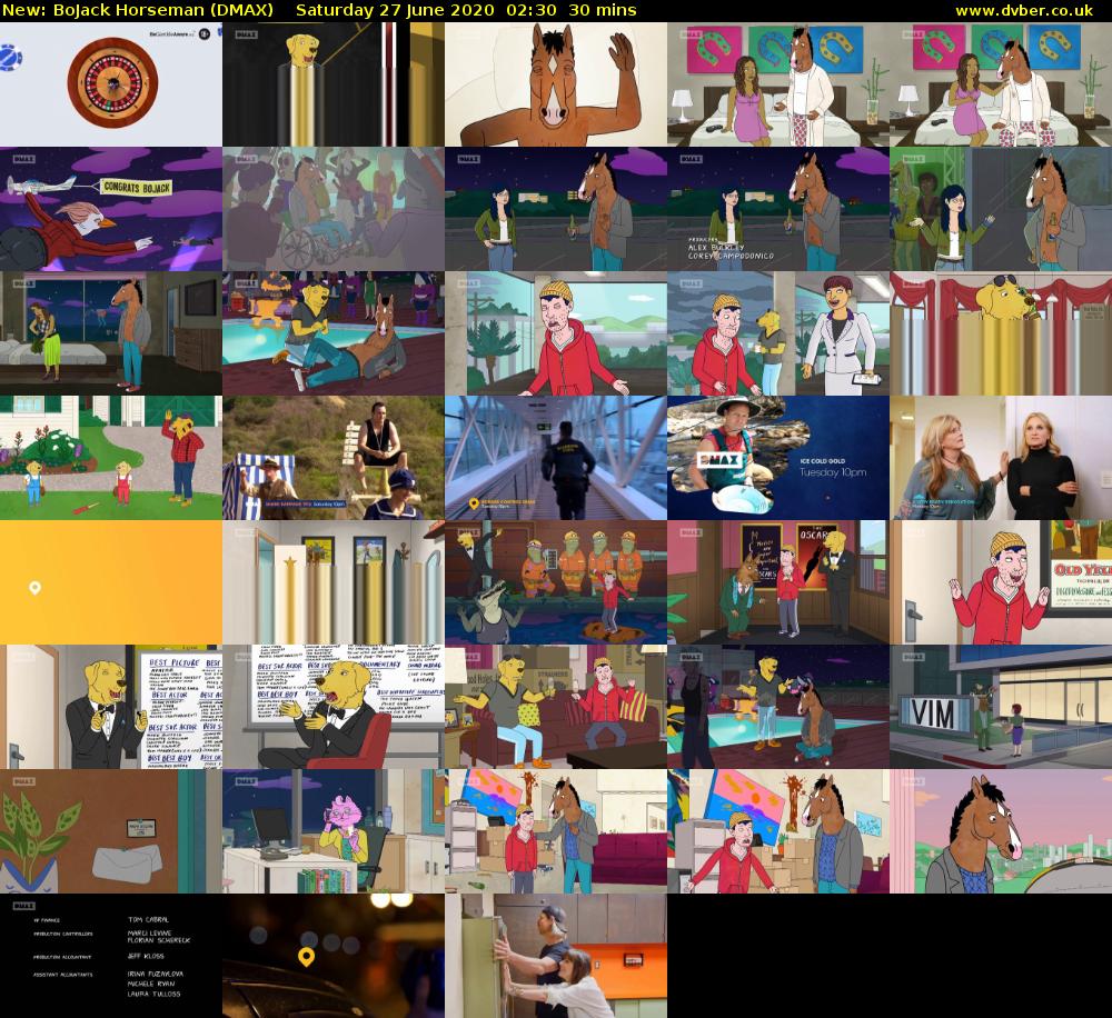 BoJack Horseman (DMAX) Saturday 27 June 2020 02:30 - 03:00