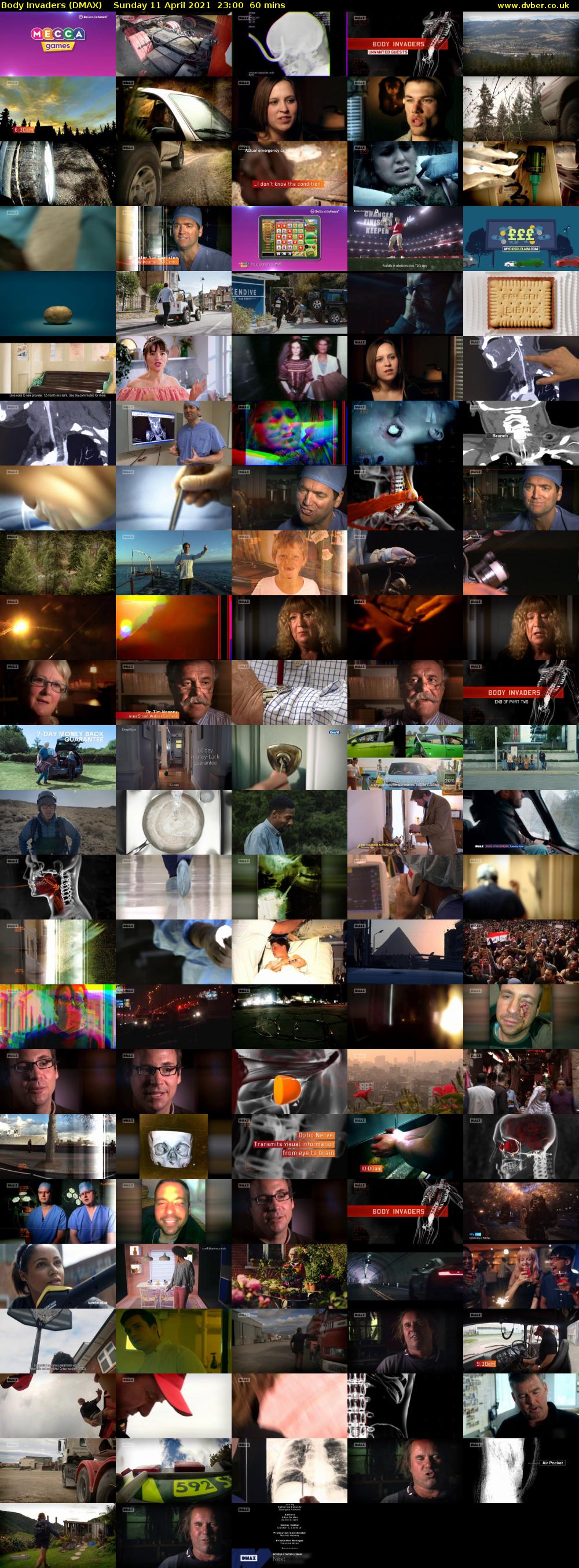 Body Invaders (DMAX) Sunday 11 April 2021 23:00 - 00:00