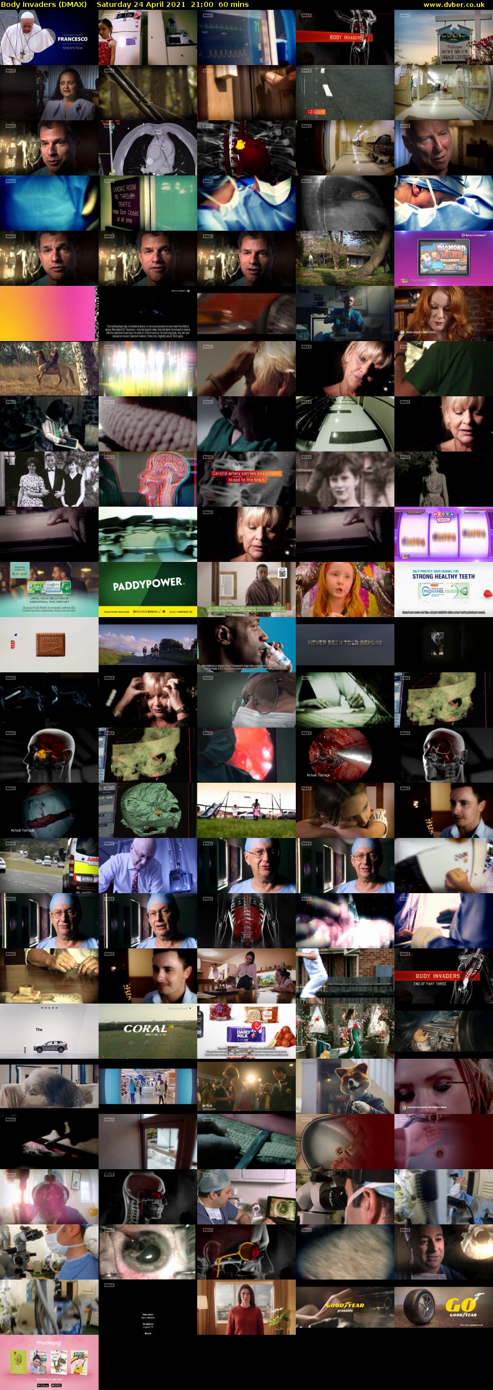 Body Invaders (DMAX) Saturday 24 April 2021 21:00 - 22:00