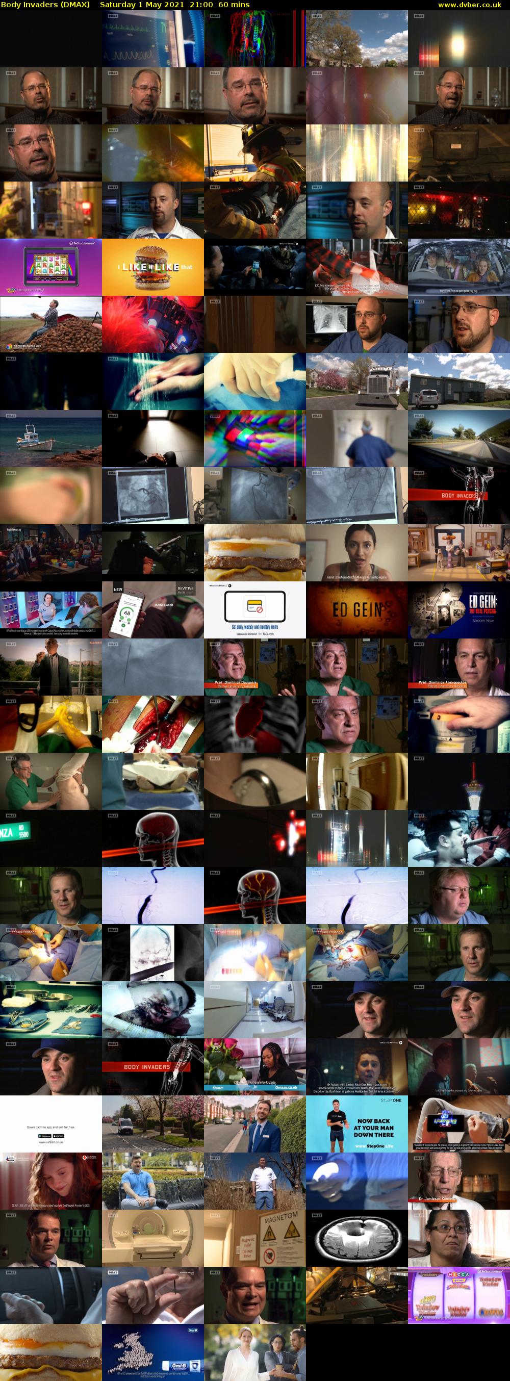 Body Invaders (DMAX) Saturday 1 May 2021 21:00 - 22:00