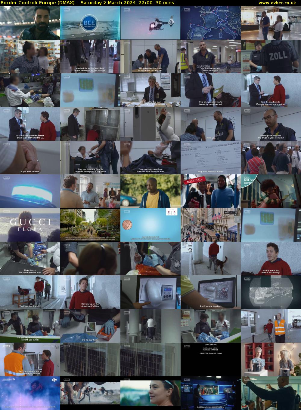 Border Control: Europe (DMAX) Saturday 2 March 2024 22:00 - 22:30