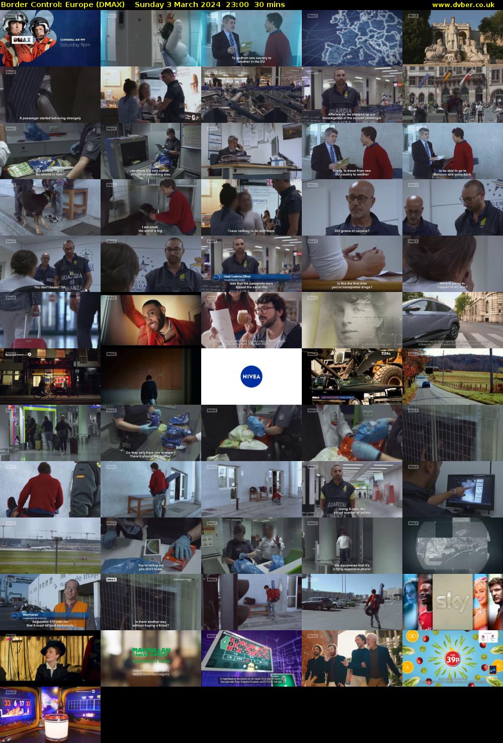 Border Control: Europe (DMAX) Sunday 3 March 2024 23:00 - 23:30