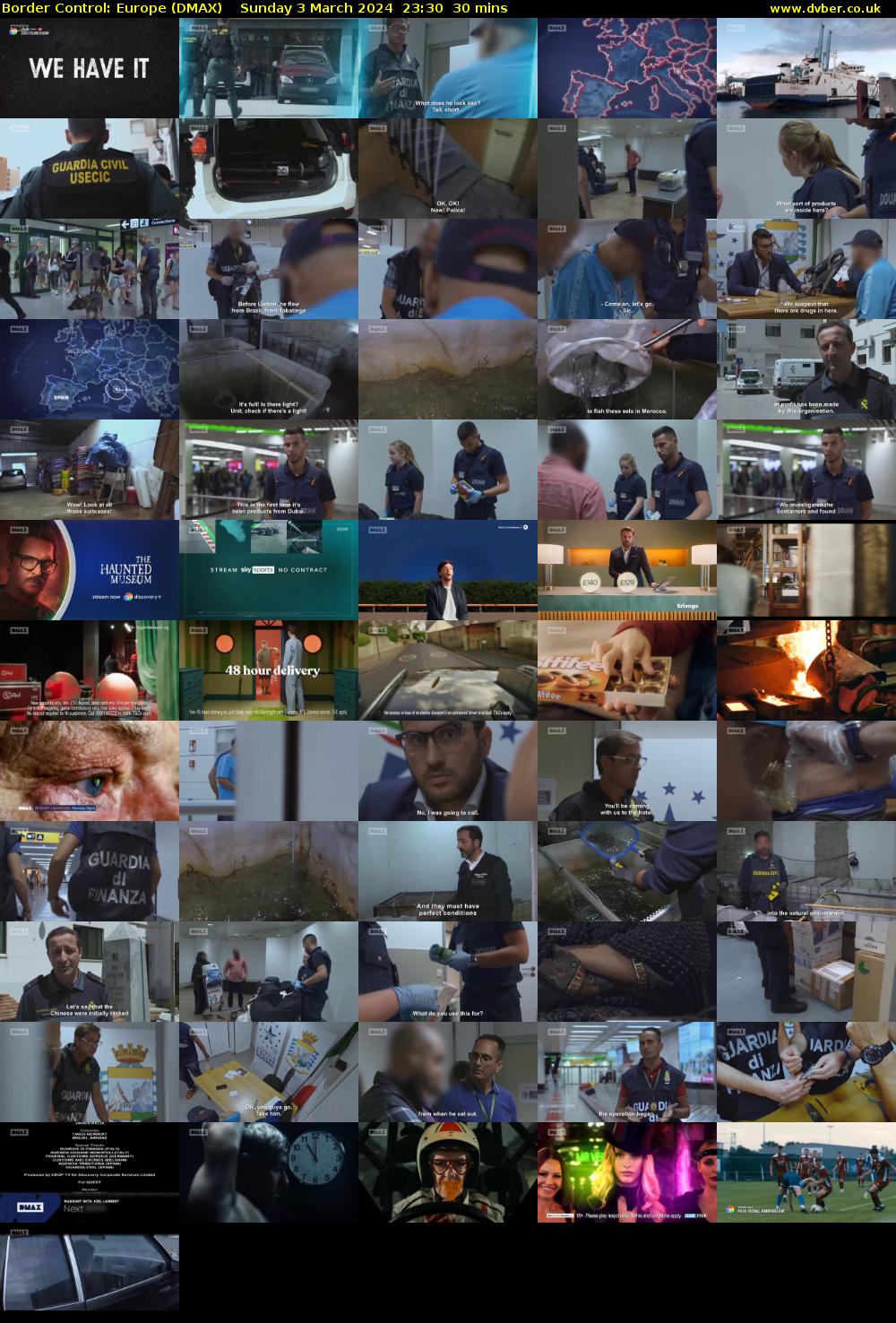 Border Control: Europe (DMAX) Sunday 3 March 2024 23:30 - 00:00